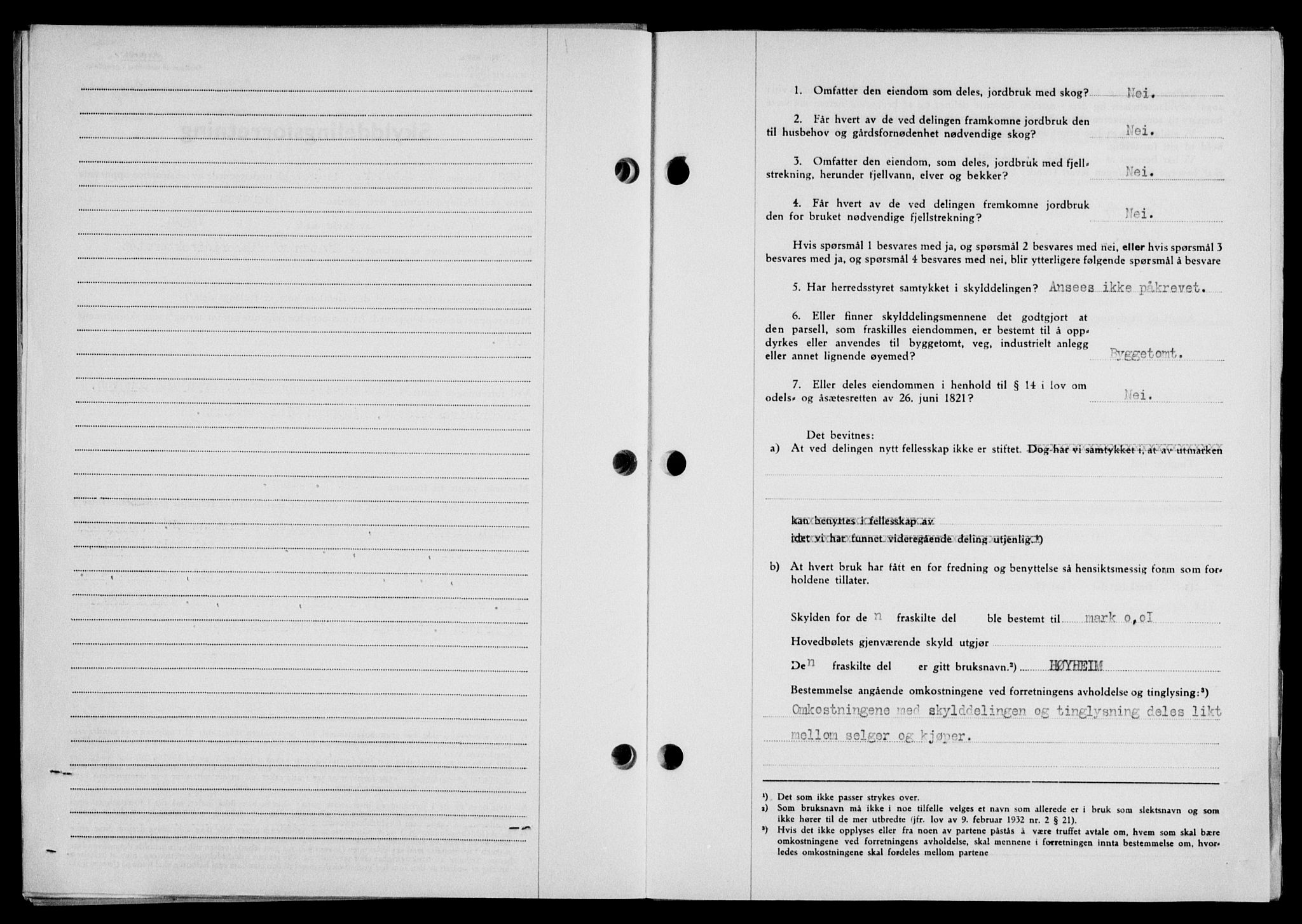 Lofoten sorenskriveri, SAT/A-0017/1/2/2C/L0022a: Mortgage book no. 22a, 1949-1950, Diary no: : 2695/1949