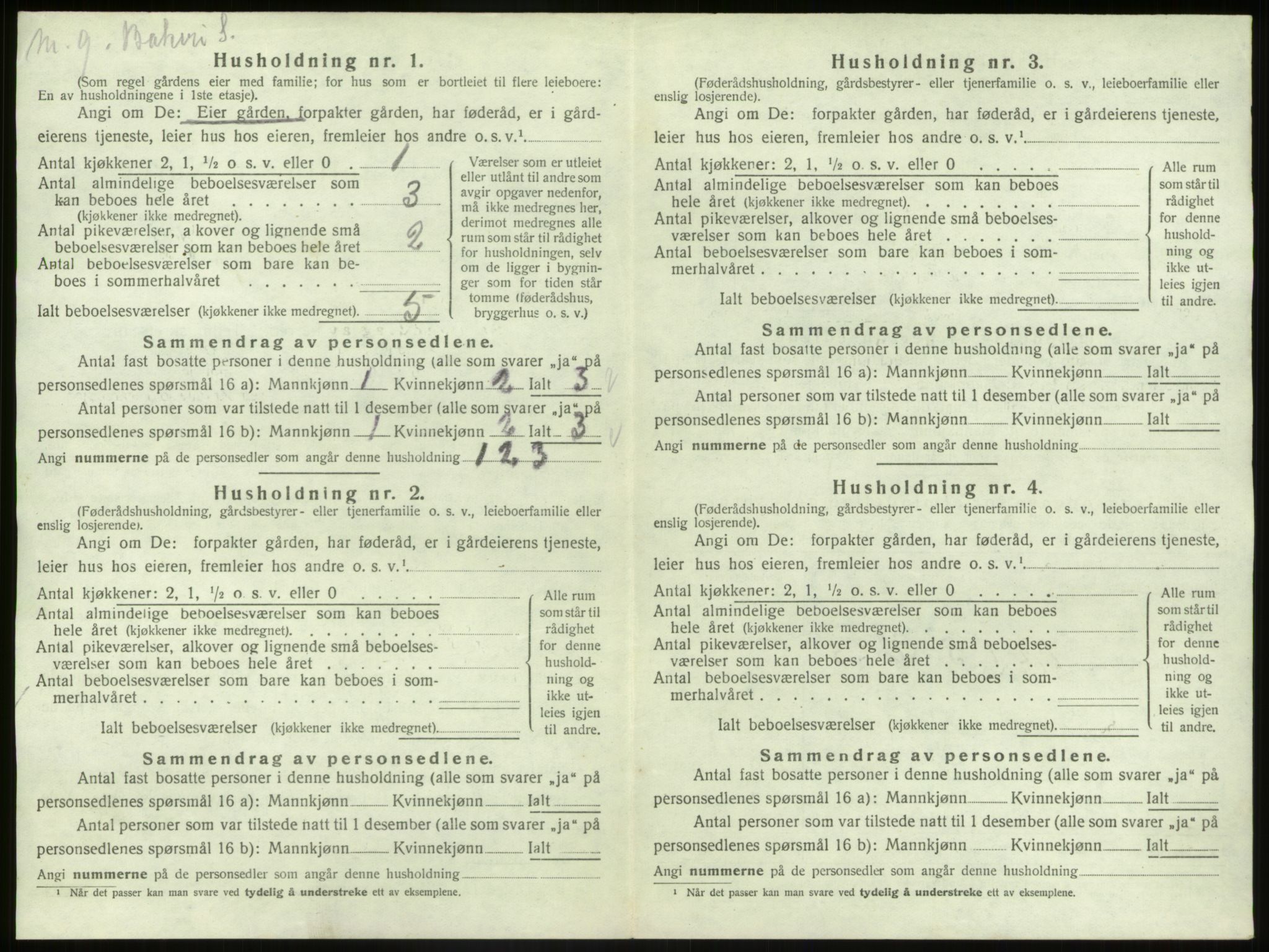 SAB, 1920 census for Nord-Vågsøy, 1920, p. 371