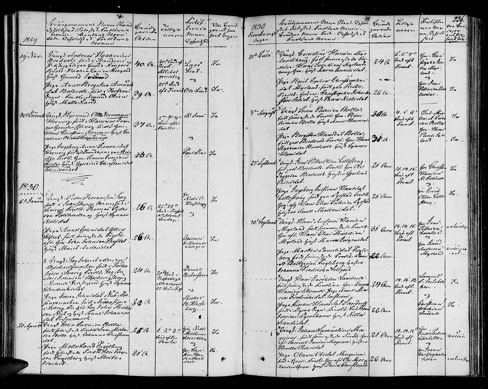 Ibestad sokneprestembete, SATØ/S-0077/H/Ha/Haa/L0005kirke: Parish register (official) no. 5, 1825-1836, p. 236