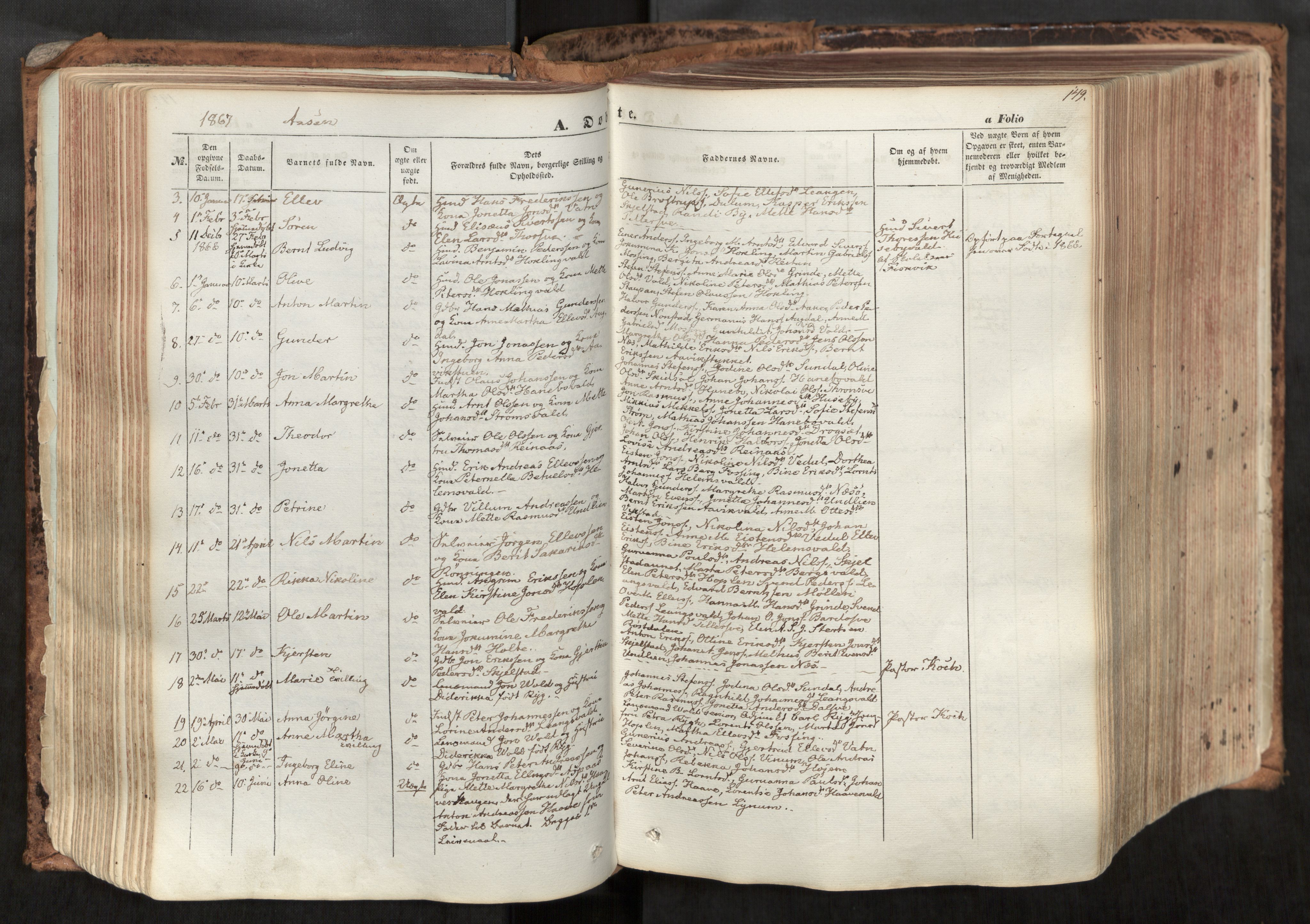 Ministerialprotokoller, klokkerbøker og fødselsregistre - Nord-Trøndelag, SAT/A-1458/713/L0116: Parish register (official) no. 713A07, 1850-1877, p. 149