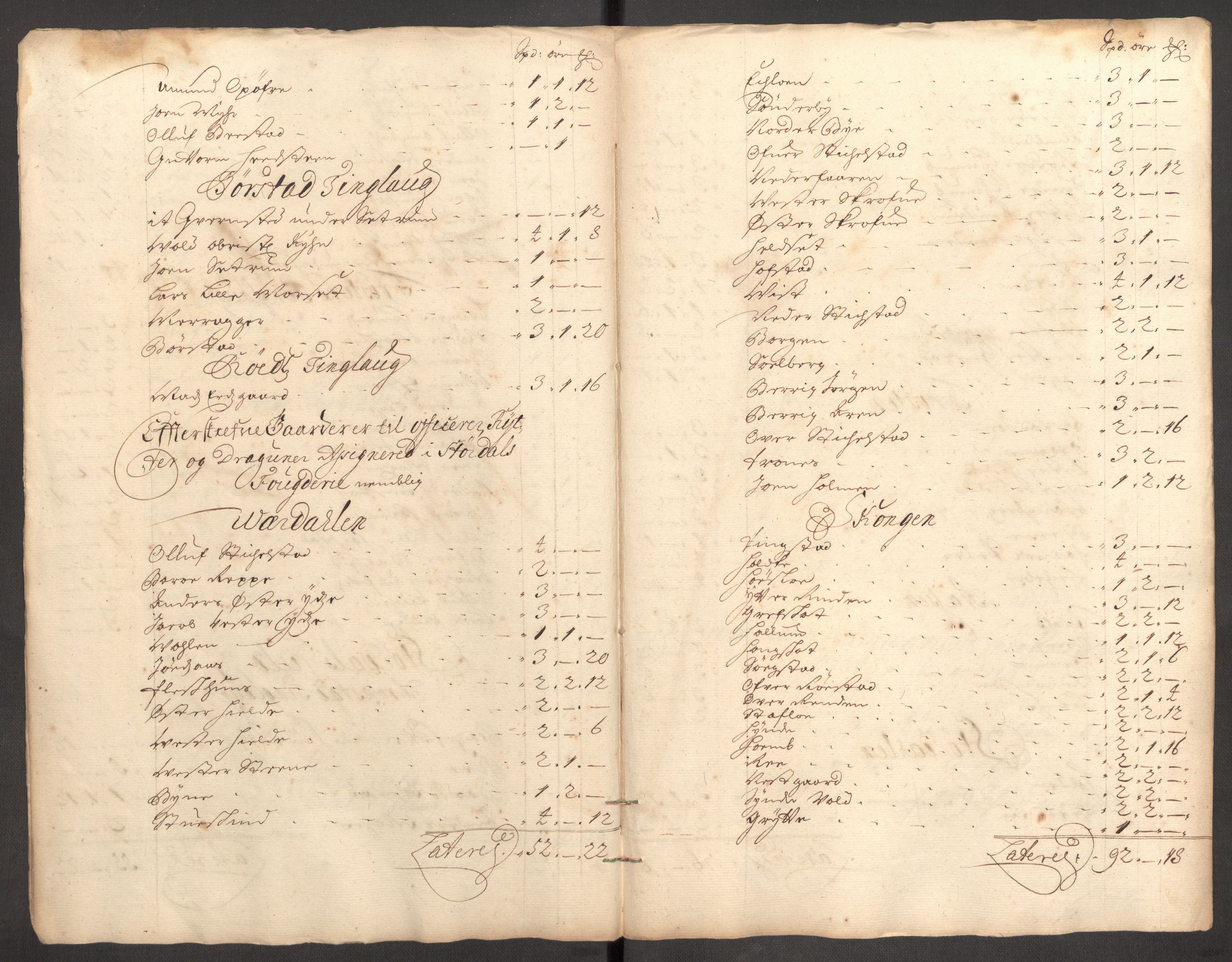 Rentekammeret inntil 1814, Reviderte regnskaper, Fogderegnskap, RA/EA-4092/R62/L4188: Fogderegnskap Stjørdal og Verdal, 1696, p. 64