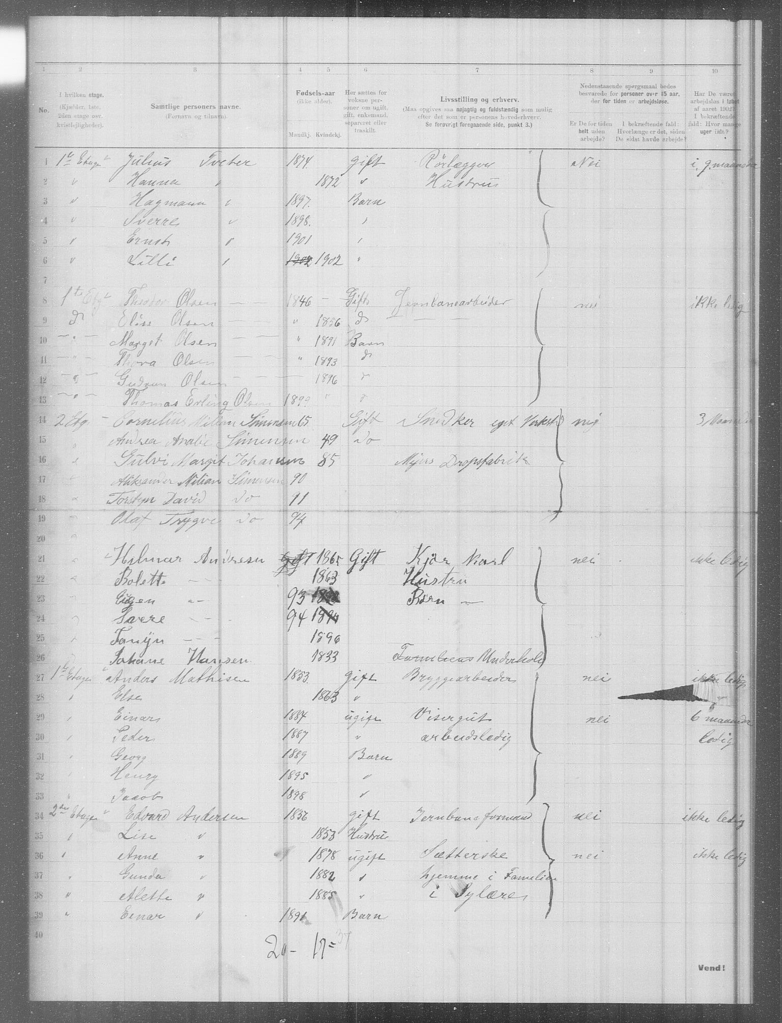 OBA, Municipal Census 1902 for Kristiania, 1902, p. 9771