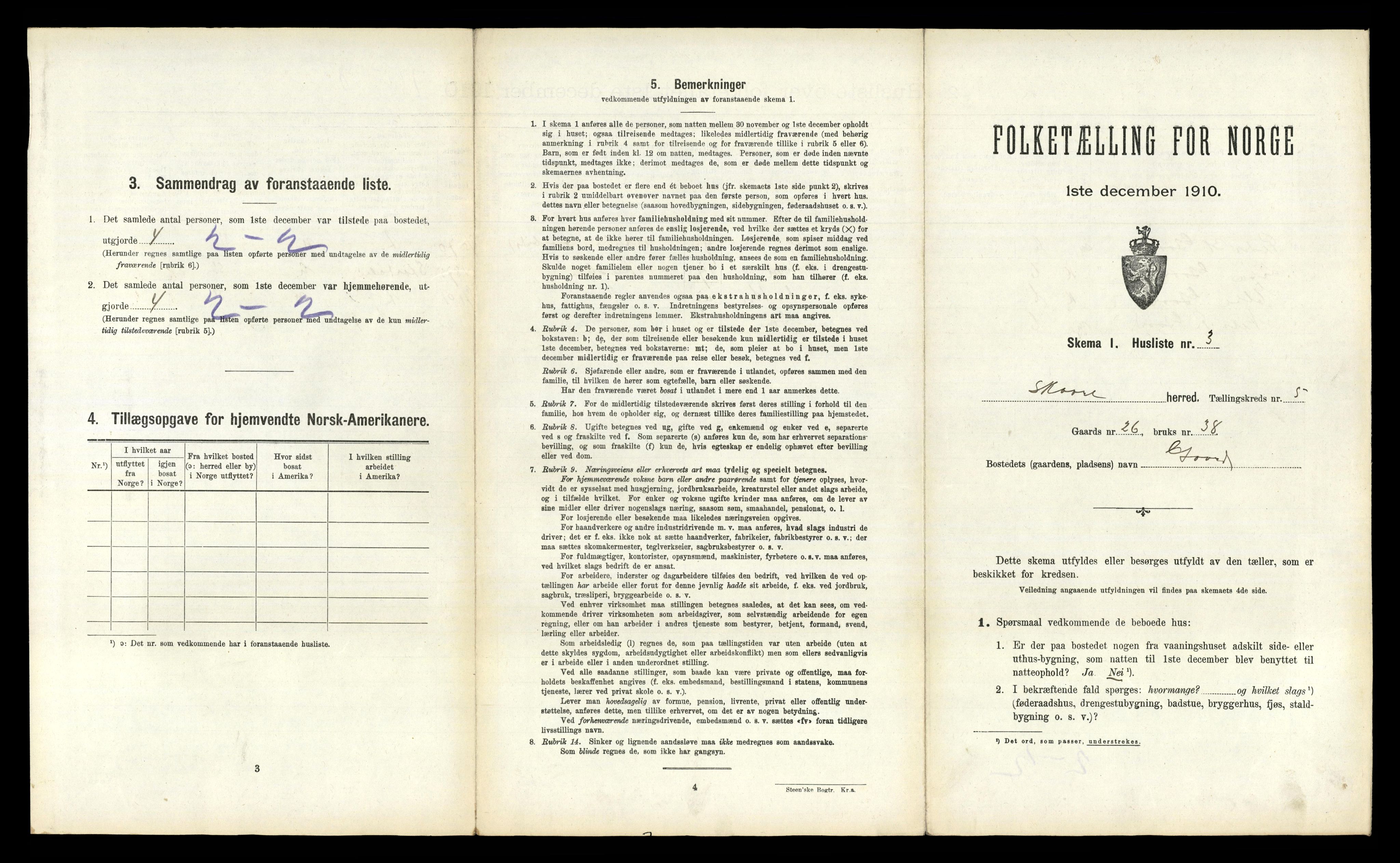 RA, 1910 census for Skåre, 1910, p. 360