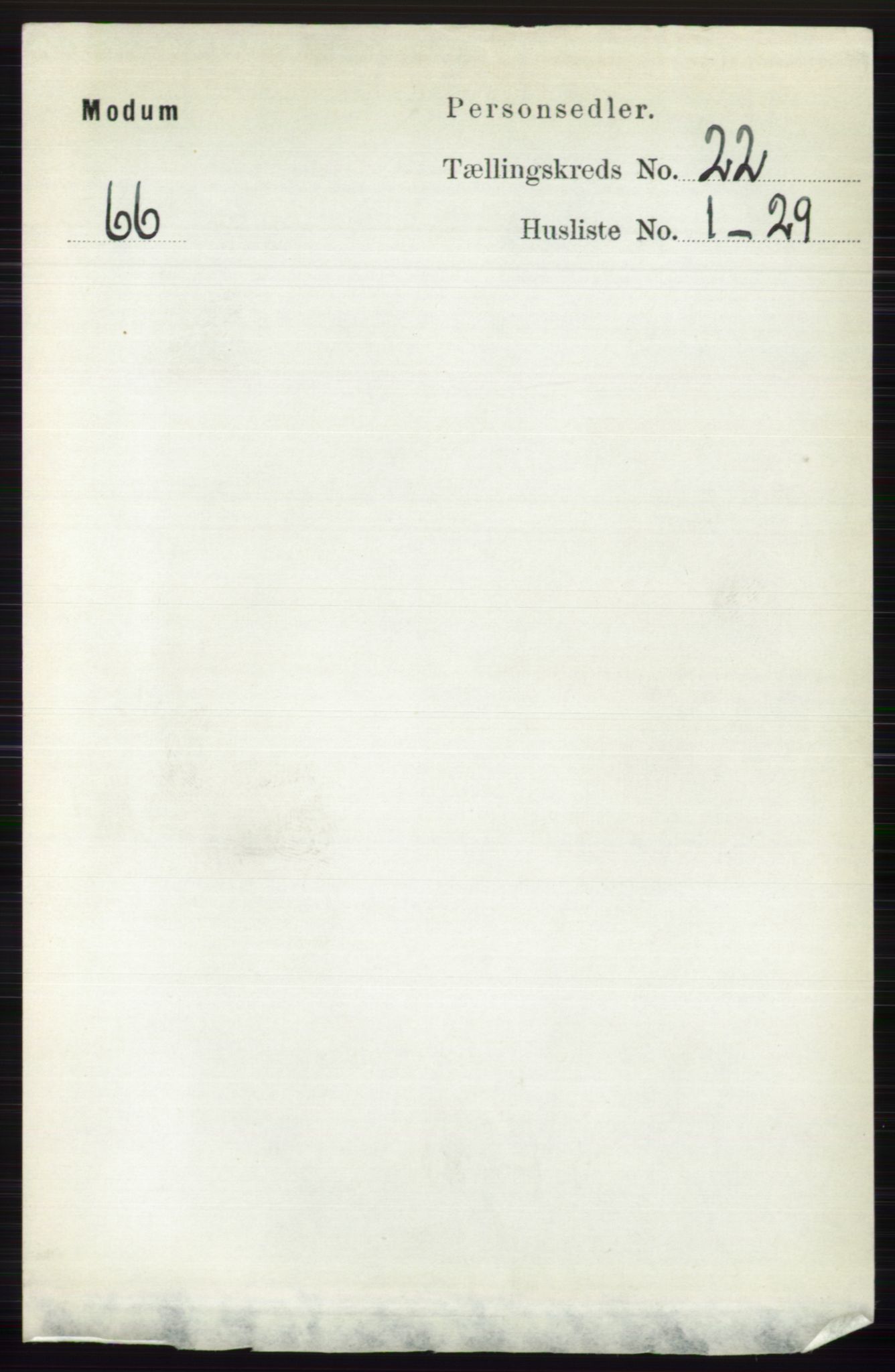 RA, 1891 census for 0623 Modum, 1891, p. 8388