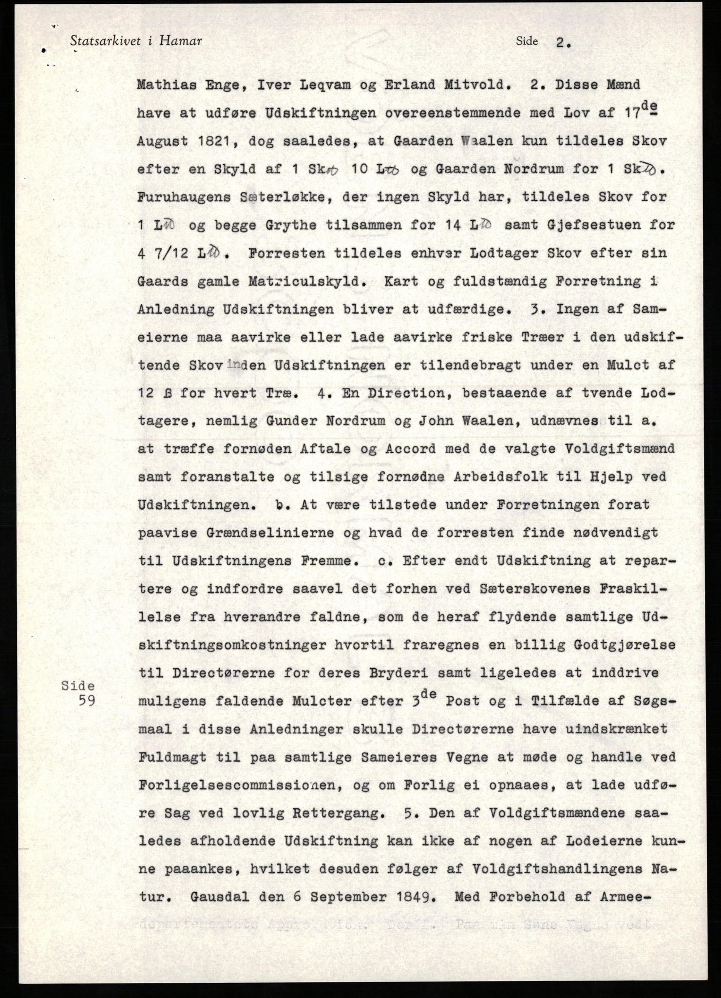 Avskriftssamlingen ved Statsarkivet i Hamar, AV/SAH-AVSKRIFT-001/H/Hc/Hca/Hcaa/L0011: Pantebok for Sør-Gudbrandsdal, 1852-1858