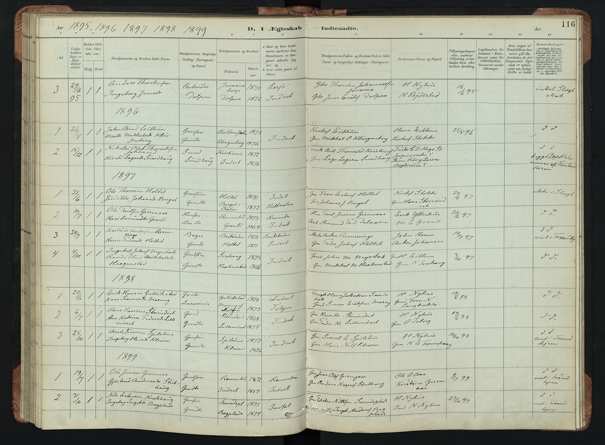 Kvikne prestekontor, AV/SAH-PREST-064/H/Ha/Hab/L0002: Parish register (copy) no. 2, 1859-1901, p. 116