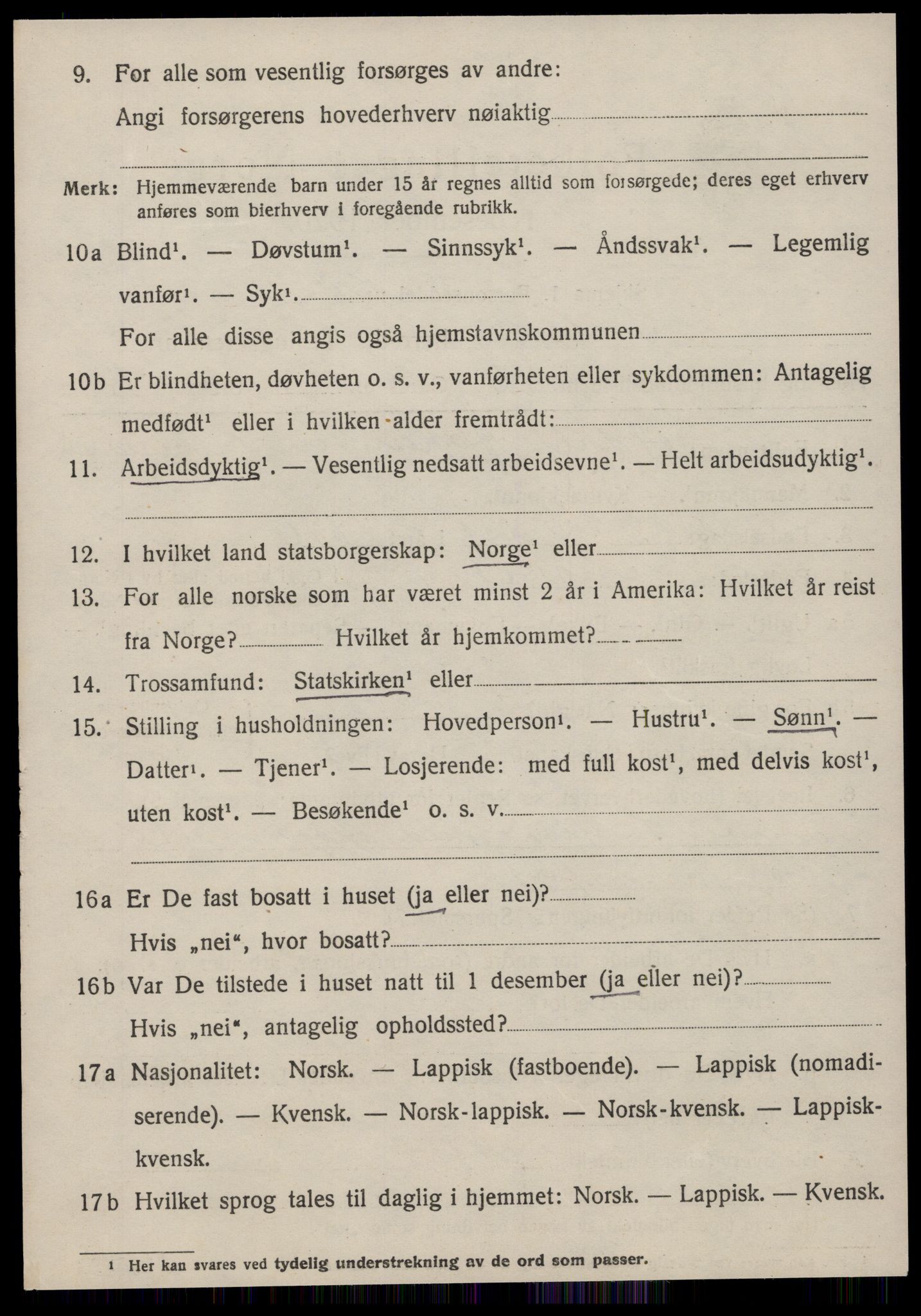 SAT, 1920 census for Fillan, 1920, p. 2343