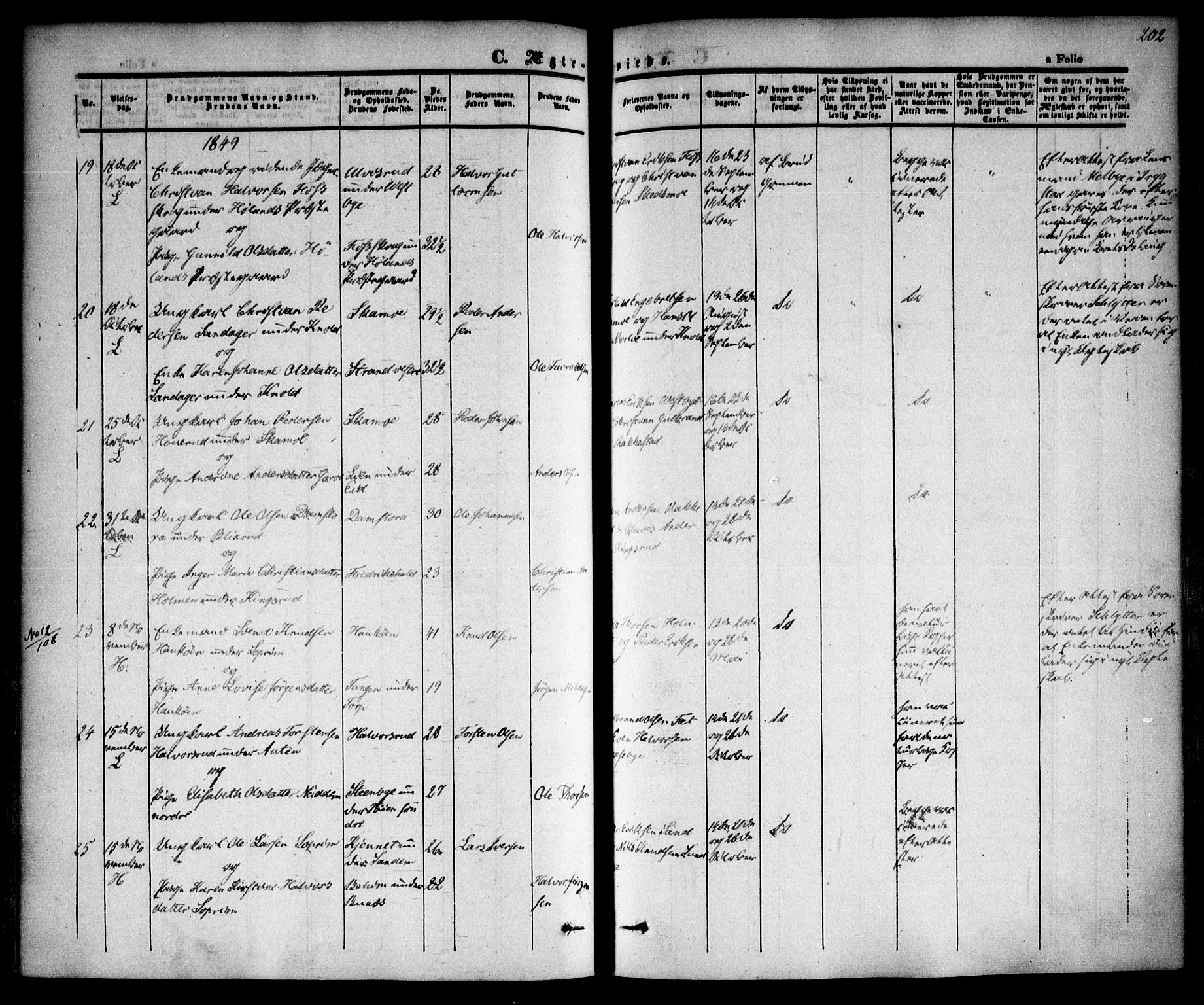 Høland prestekontor Kirkebøker, AV/SAO-A-10346a/F/Fa/L0009: Parish register (official) no. I 9, 1846-1853, p. 202