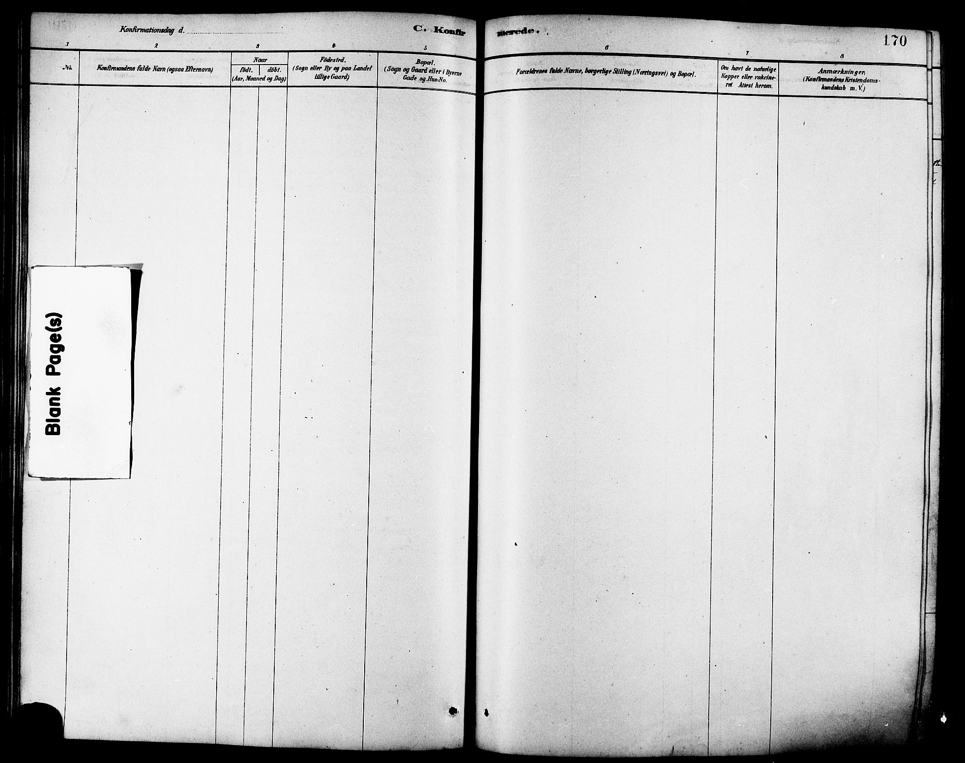 Ministerialprotokoller, klokkerbøker og fødselsregistre - Møre og Romsdal, AV/SAT-A-1454/502/L0027: Parish register (copy) no. 502C01, 1878-1908, p. 170