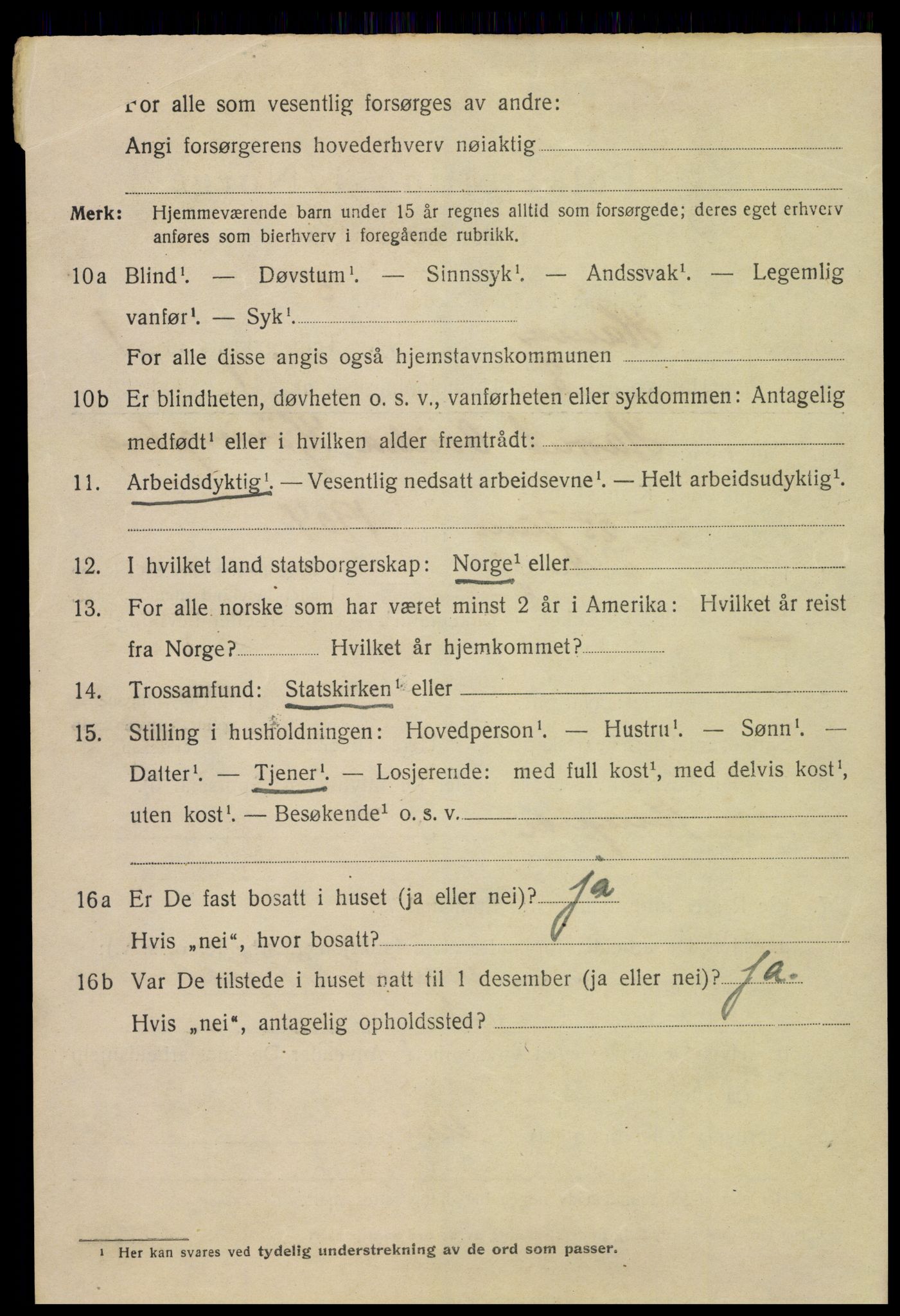 SAH, 1920 census for Hamar, 1920, p. 5130