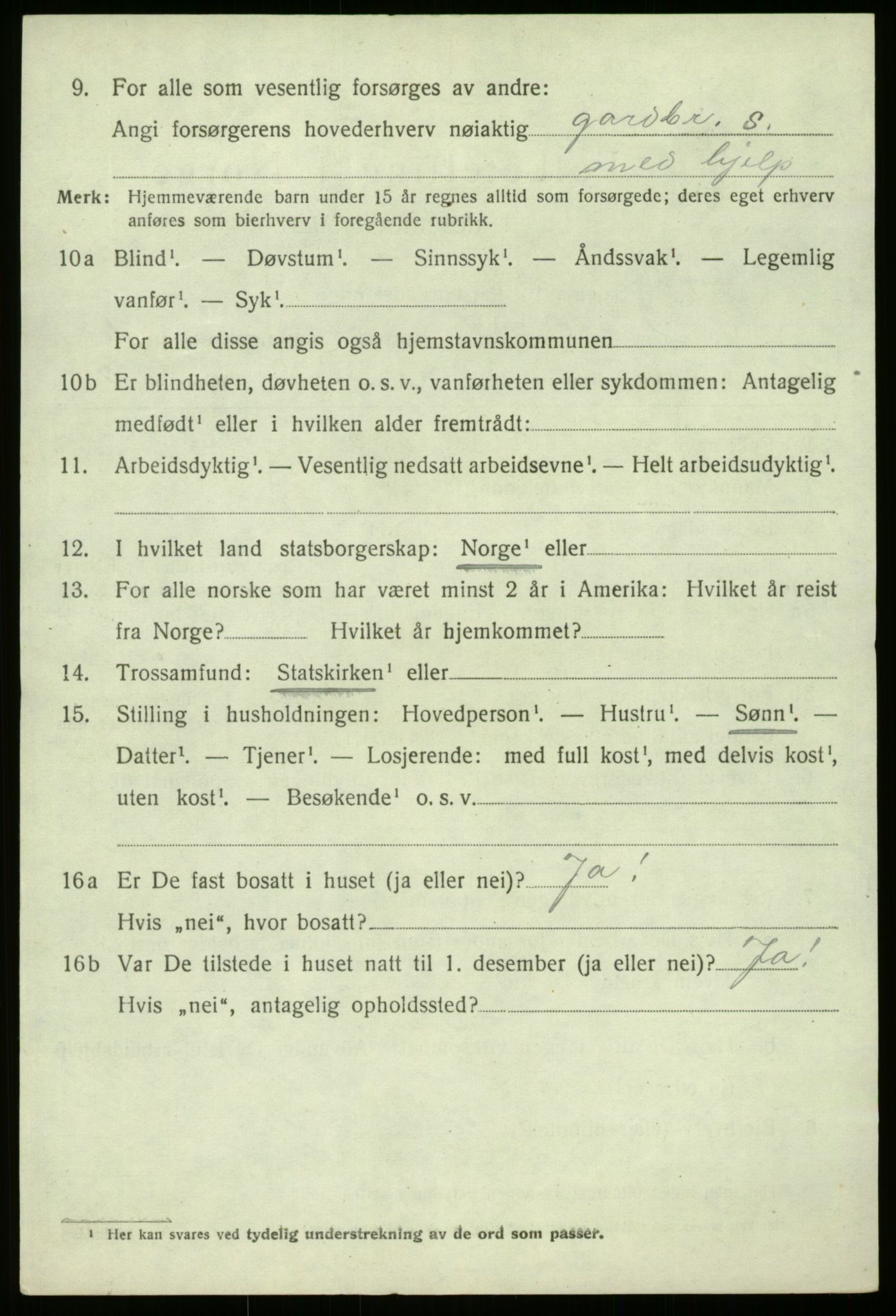 SAB, 1920 census for Fjaler, 1920, p. 4098