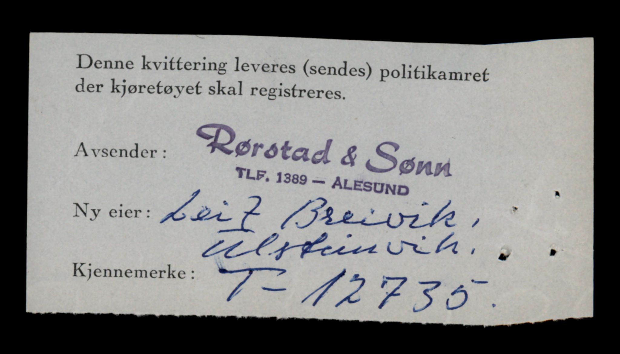 Møre og Romsdal vegkontor - Ålesund trafikkstasjon, AV/SAT-A-4099/F/Fe/L0035: Registreringskort for kjøretøy T 12653 - T 12829, 1927-1998, p. 1545