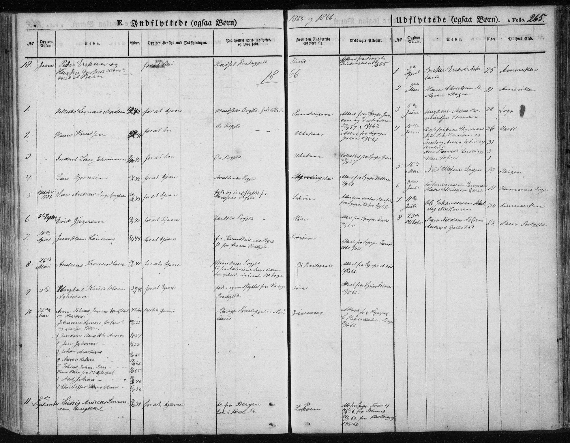 Ministerialprotokoller, klokkerbøker og fødselsregistre - Nordland, SAT/A-1459/891/L1300: Parish register (official) no. 891A05, 1856-1870, p. 265
