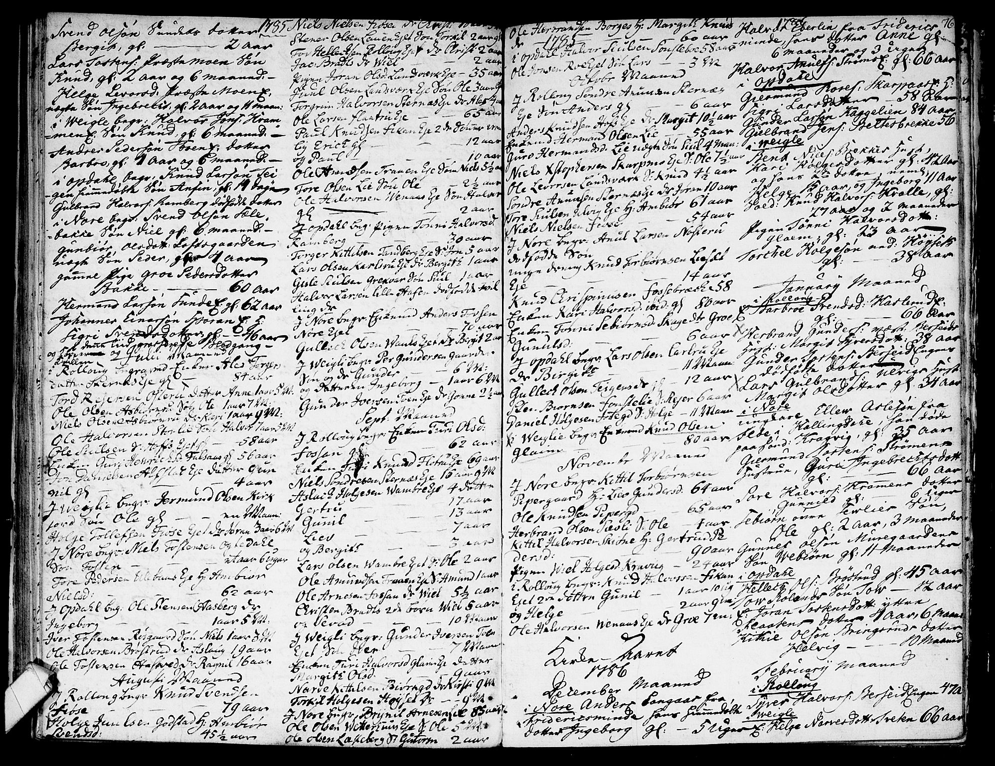 Rollag kirkebøker, SAKO/A-240/F/Fa/L0004: Parish register (official) no. I 4, 1778-1792, p. 76