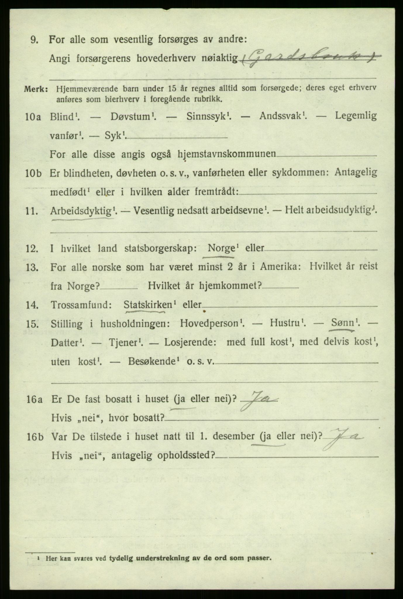 SAB, 1920 census for Luster, 1920, p. 5367