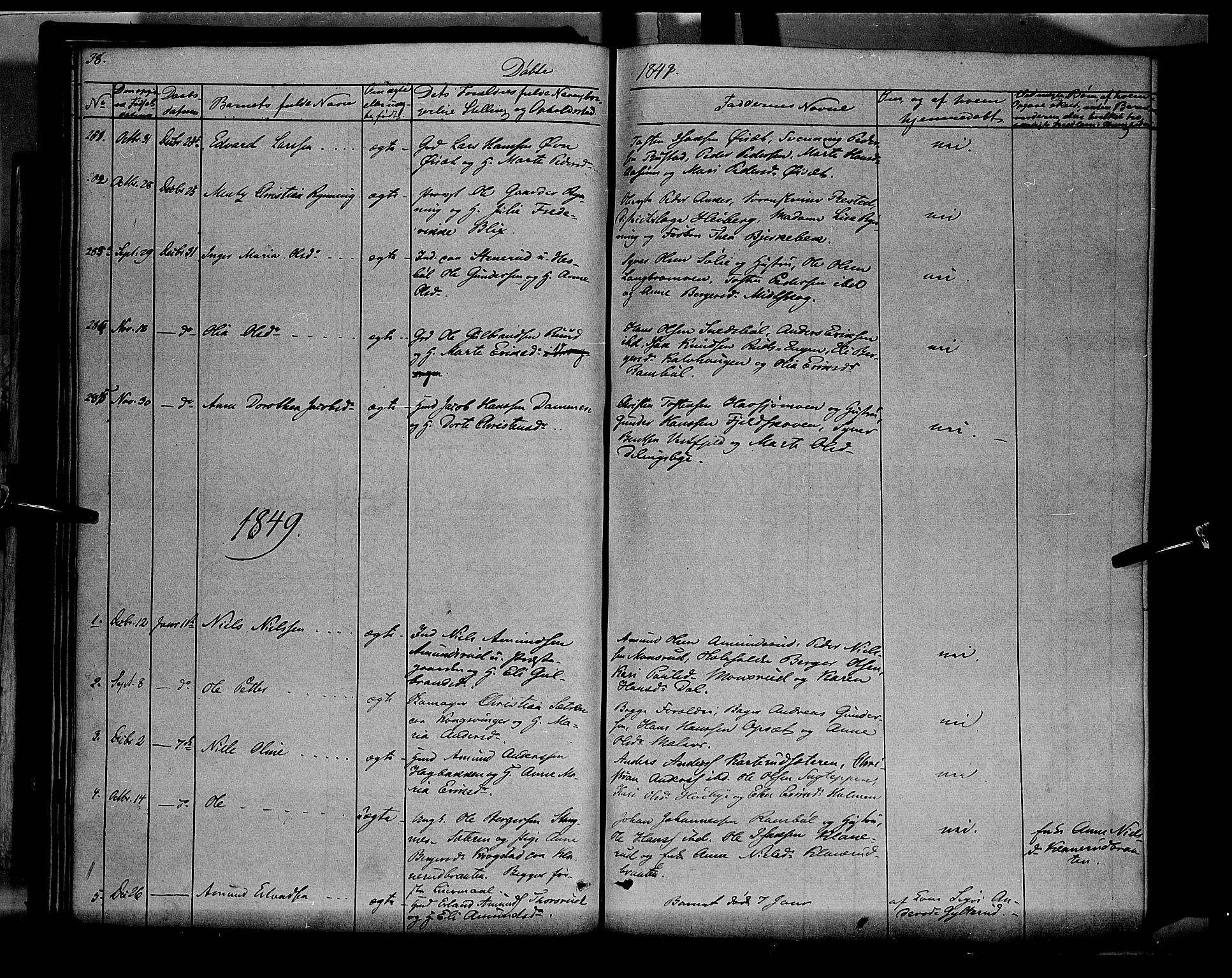 Vinger prestekontor, AV/SAH-PREST-024/H/Ha/Haa/L0009: Parish register (official) no. 9, 1847-1855, p. 38