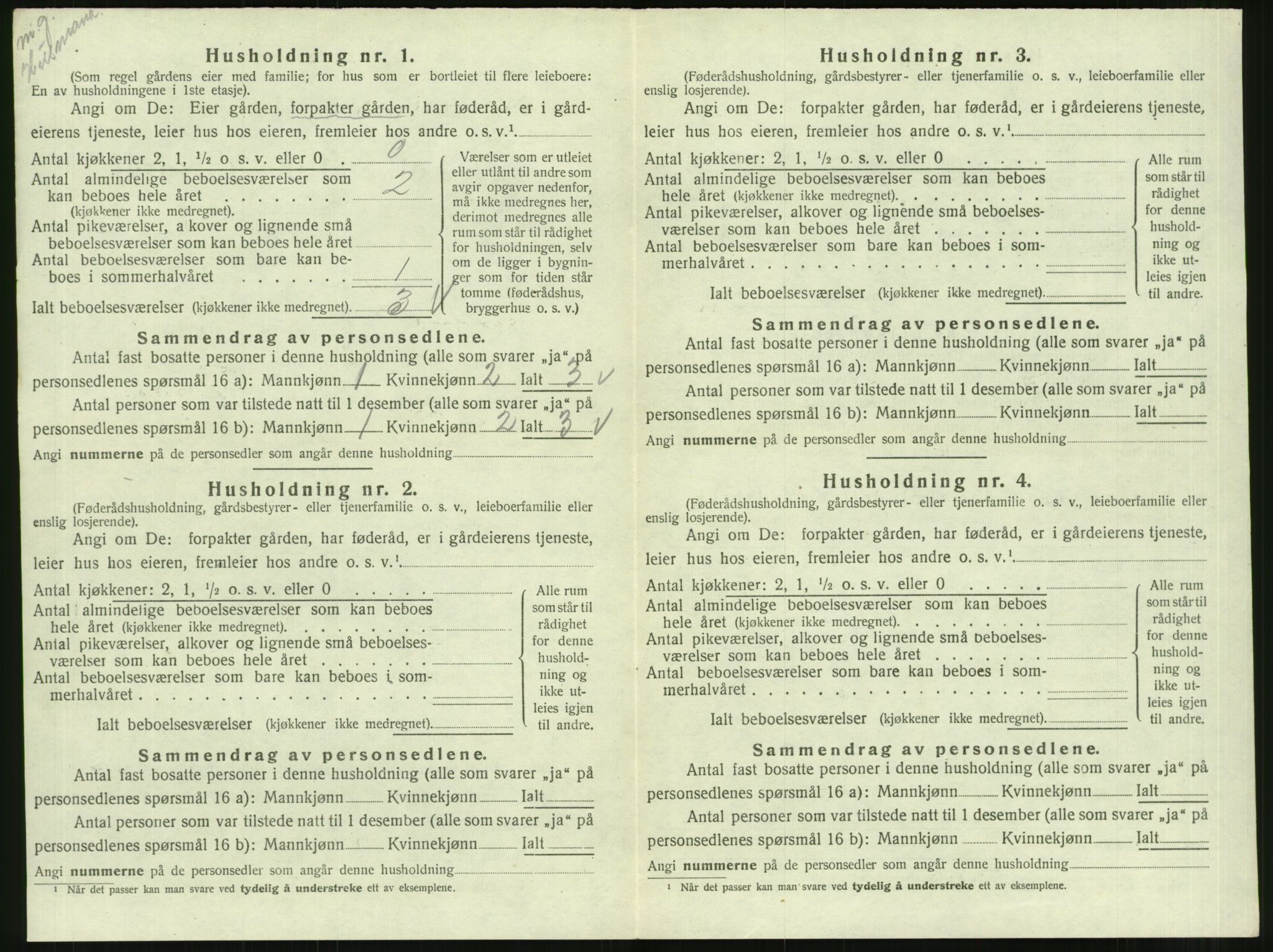 SAT, 1920 census for Ålvundeid, 1920, p. 91