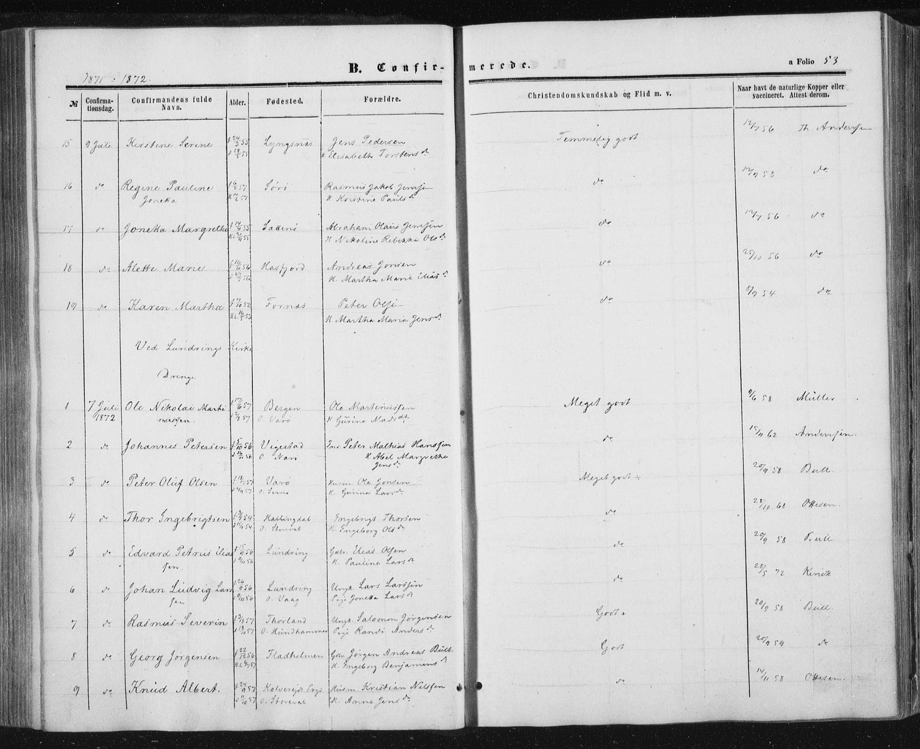 Ministerialprotokoller, klokkerbøker og fødselsregistre - Nord-Trøndelag, SAT/A-1458/784/L0670: Parish register (official) no. 784A05, 1860-1876, p. 53