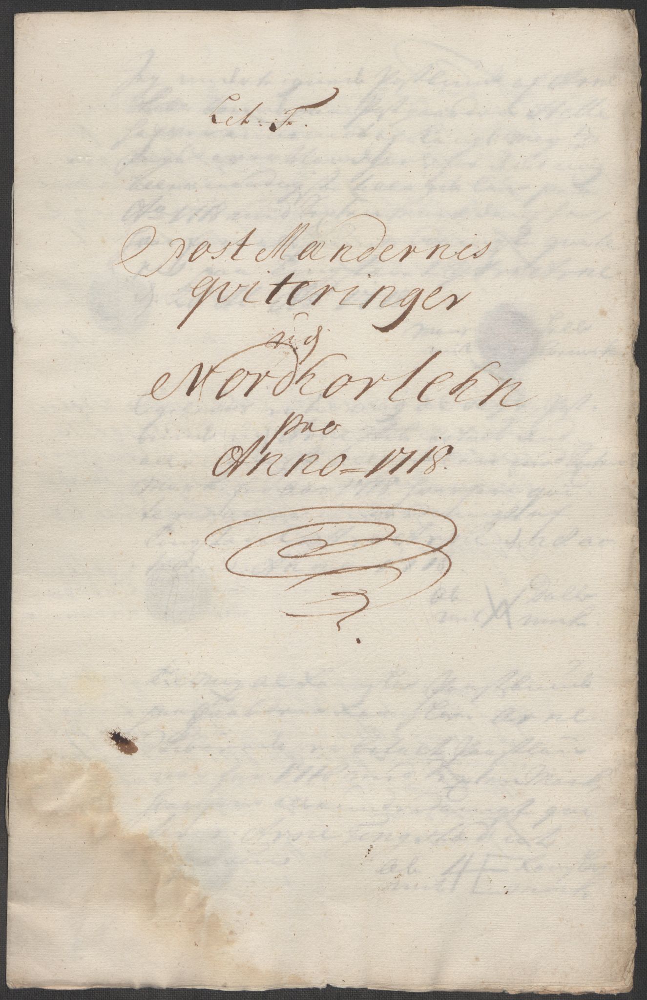 Rentekammeret inntil 1814, Reviderte regnskaper, Fogderegnskap, AV/RA-EA-4092/R51/L3202: Fogderegnskap Nordhordland og Voss, 1718, p. 105