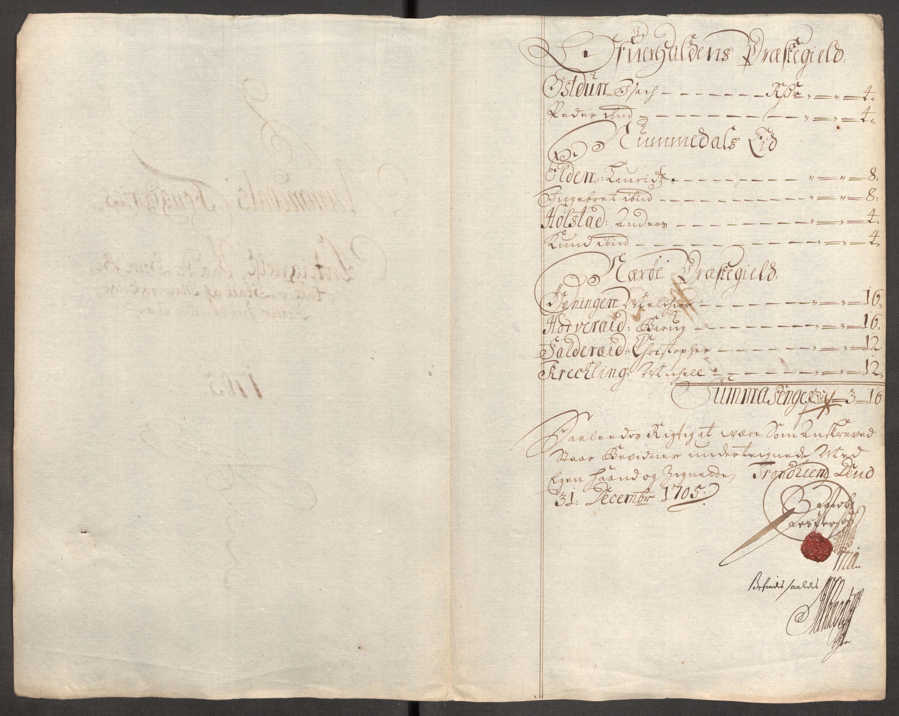 Rentekammeret inntil 1814, Reviderte regnskaper, Fogderegnskap, RA/EA-4092/R64/L4429: Fogderegnskap Namdal, 1705-1706, p. 86