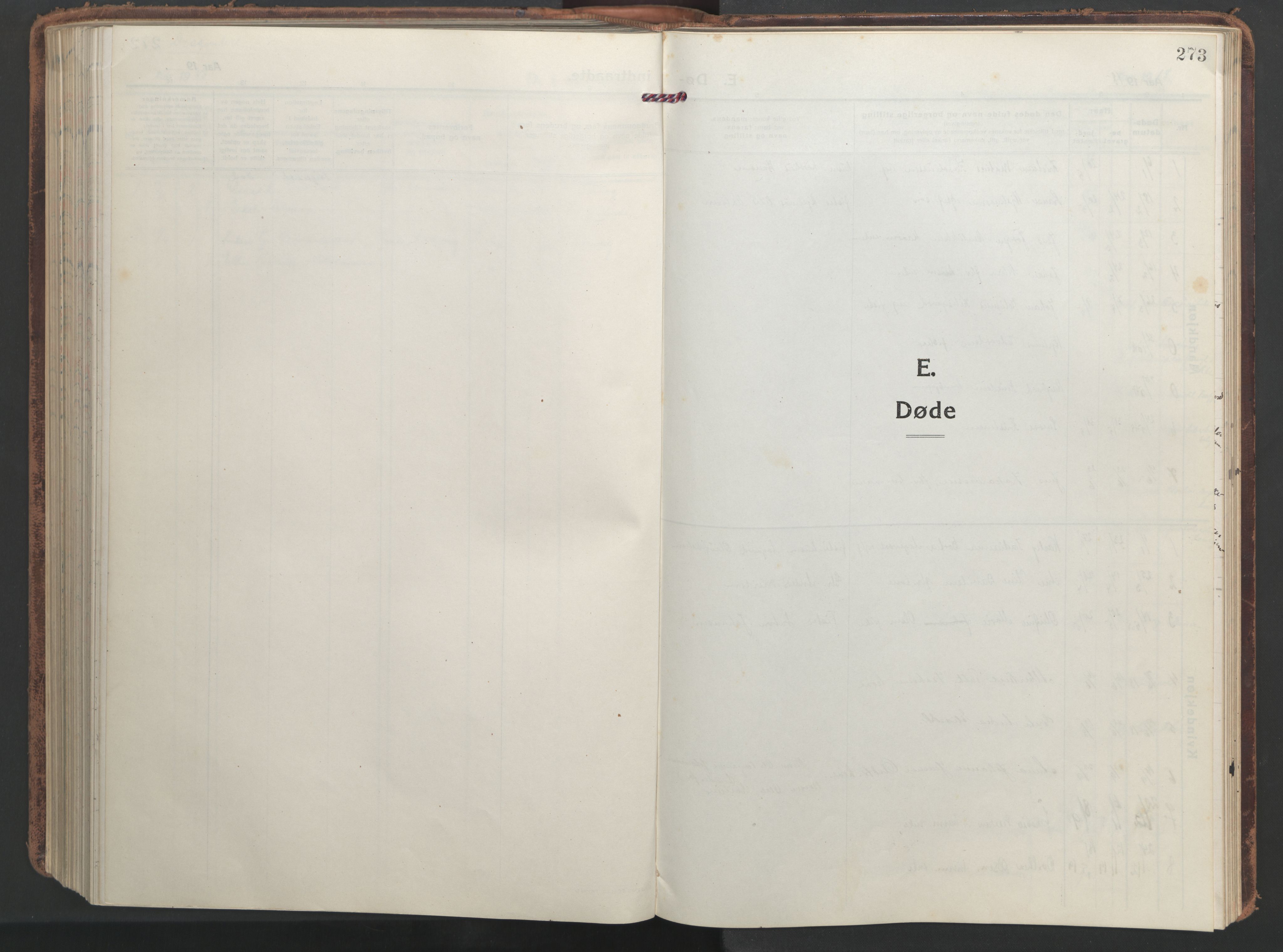 Ministerialprotokoller, klokkerbøker og fødselsregistre - Nordland, SAT/A-1459/839/L0574: Parish register (copy) no. 839C04, 1918-1950, p. 273
