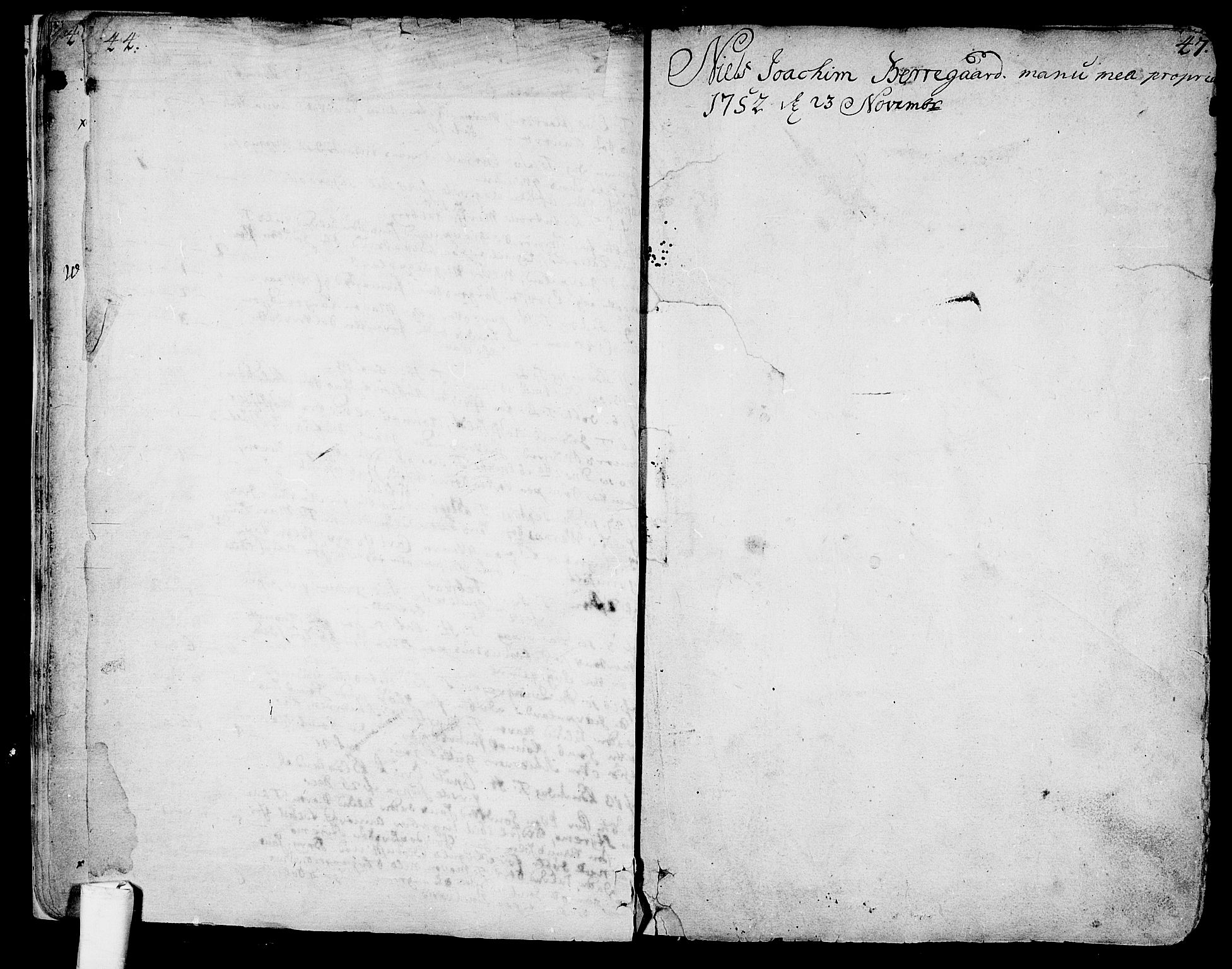 Lardal kirkebøker, AV/SAKO-A-350/F/Fa/L0002: Parish register (official) no. I 2, 1706-1709, p. 46-47