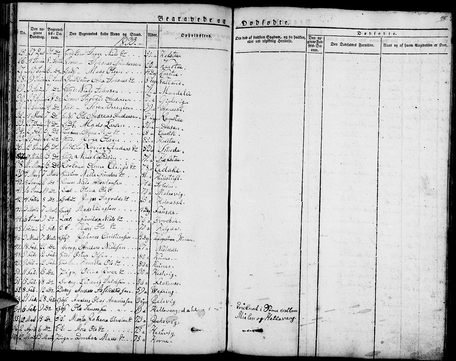 Førde sokneprestembete, SAB/A-79901/H/Haa/Haaa/L0006: Parish register (official) no. A 6, 1821-1842, p. 410