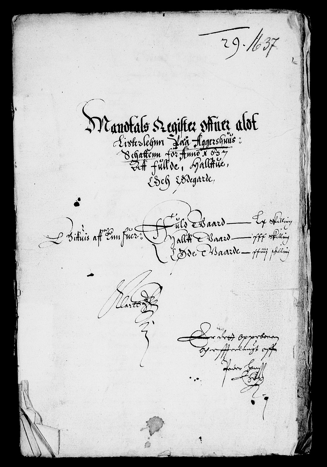 Rentekammeret inntil 1814, Reviderte regnskaper, Lensregnskaper, AV/RA-EA-5023/R/Rb/Rbr/L0011: Lista len, 1636-1639