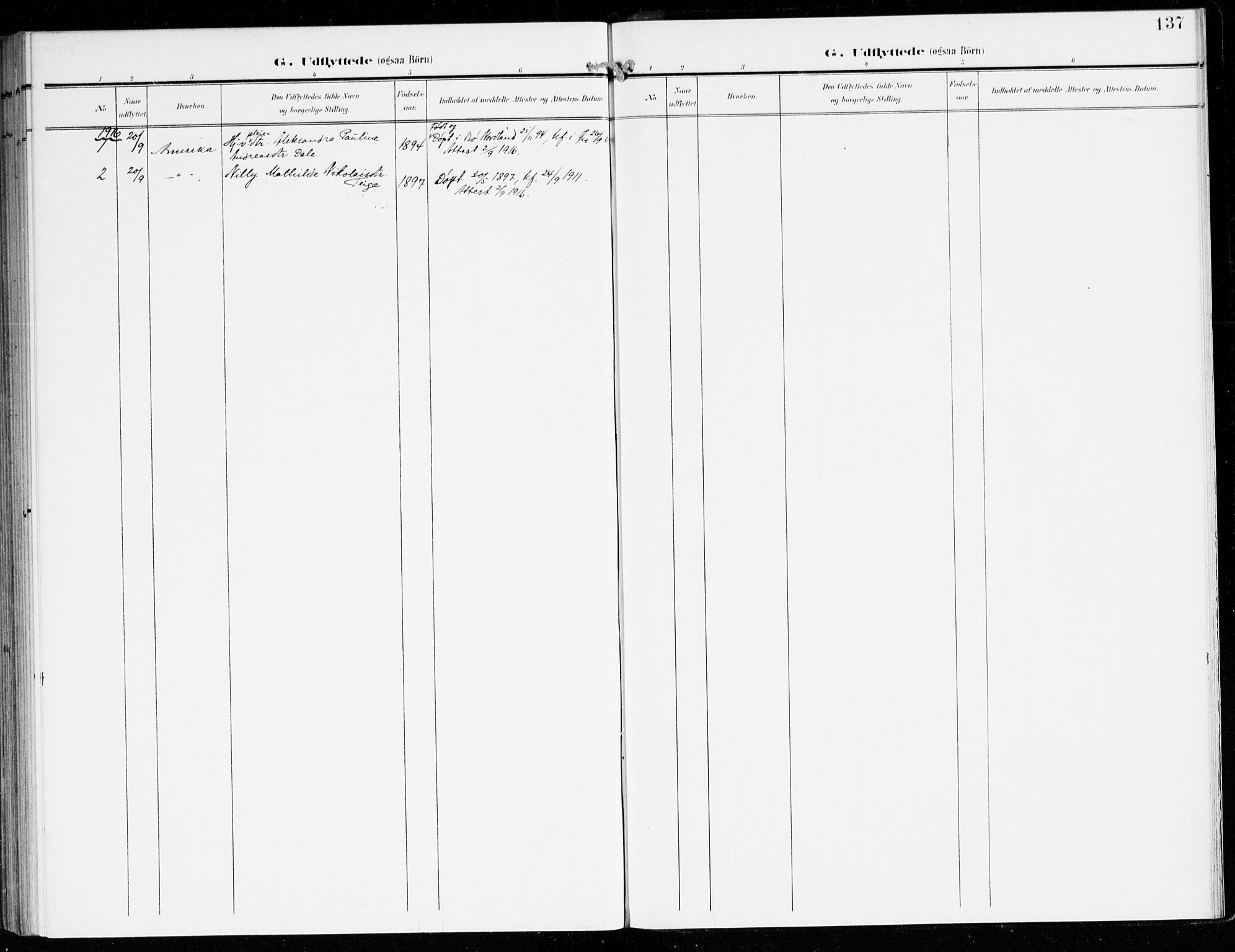Hyllestad sokneprestembete, SAB/A-80401: Parish register (official) no. D 2, 1905-1919, p. 137