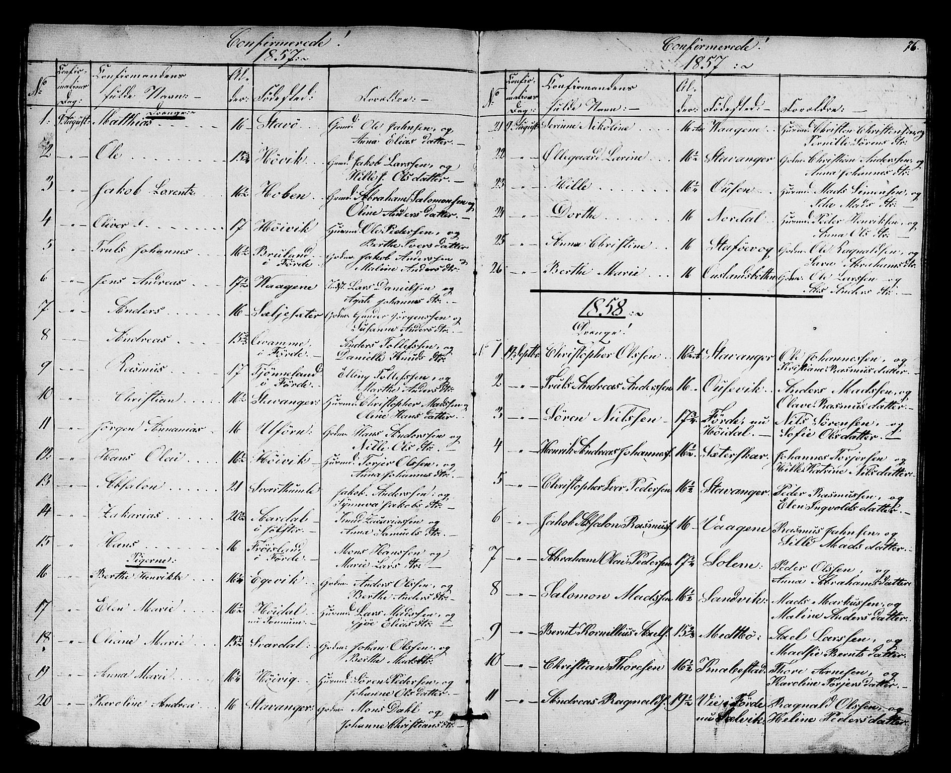 Kinn sokneprestembete, SAB/A-80801/H/Hab/Habc/L0001: Parish register (copy) no. C 1, 1854-1868, p. 76