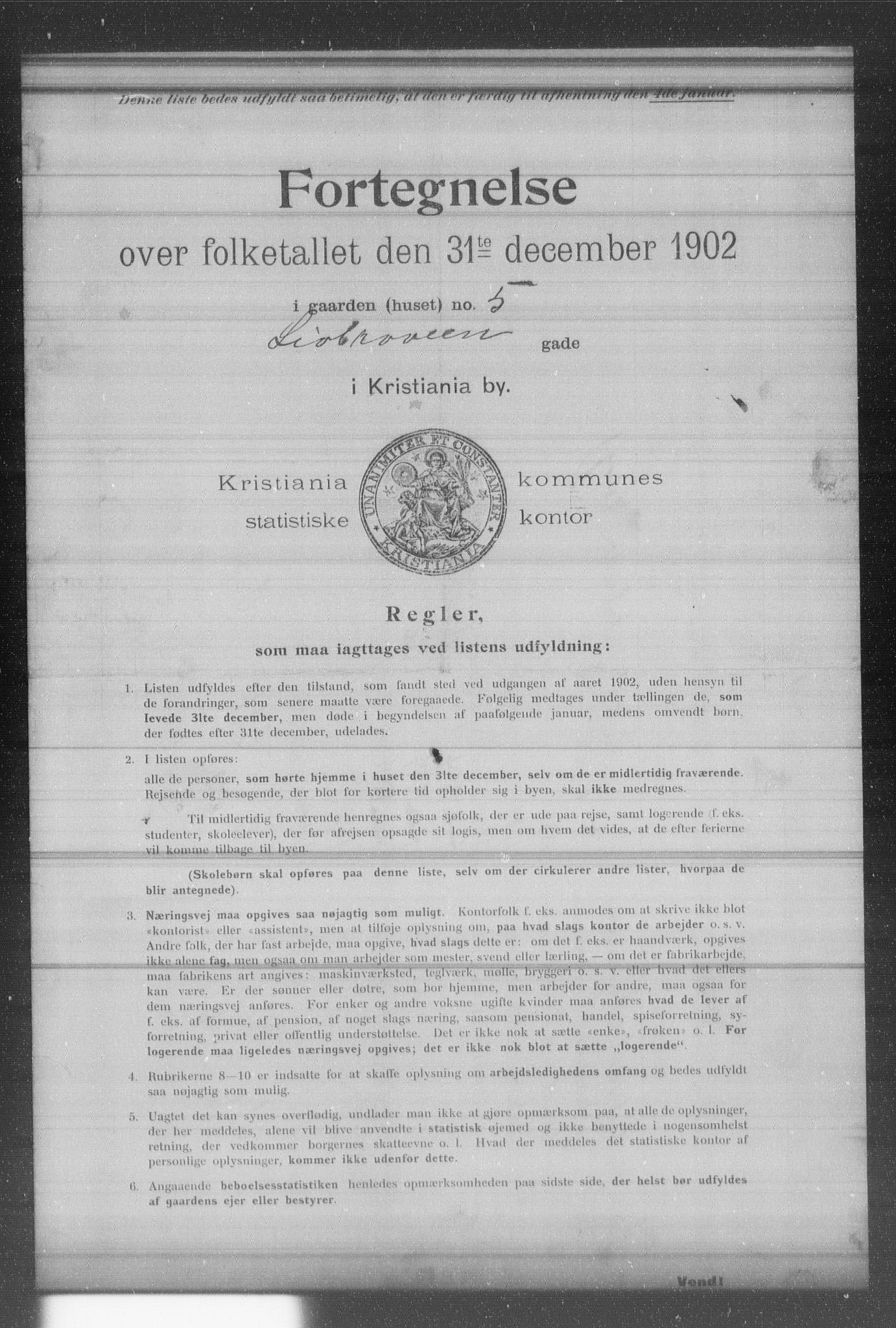 OBA, Municipal Census 1902 for Kristiania, 1902, p. 11110