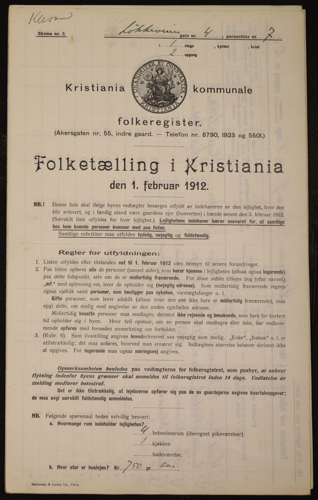 OBA, Municipal Census 1912 for Kristiania, 1912, p. 59034