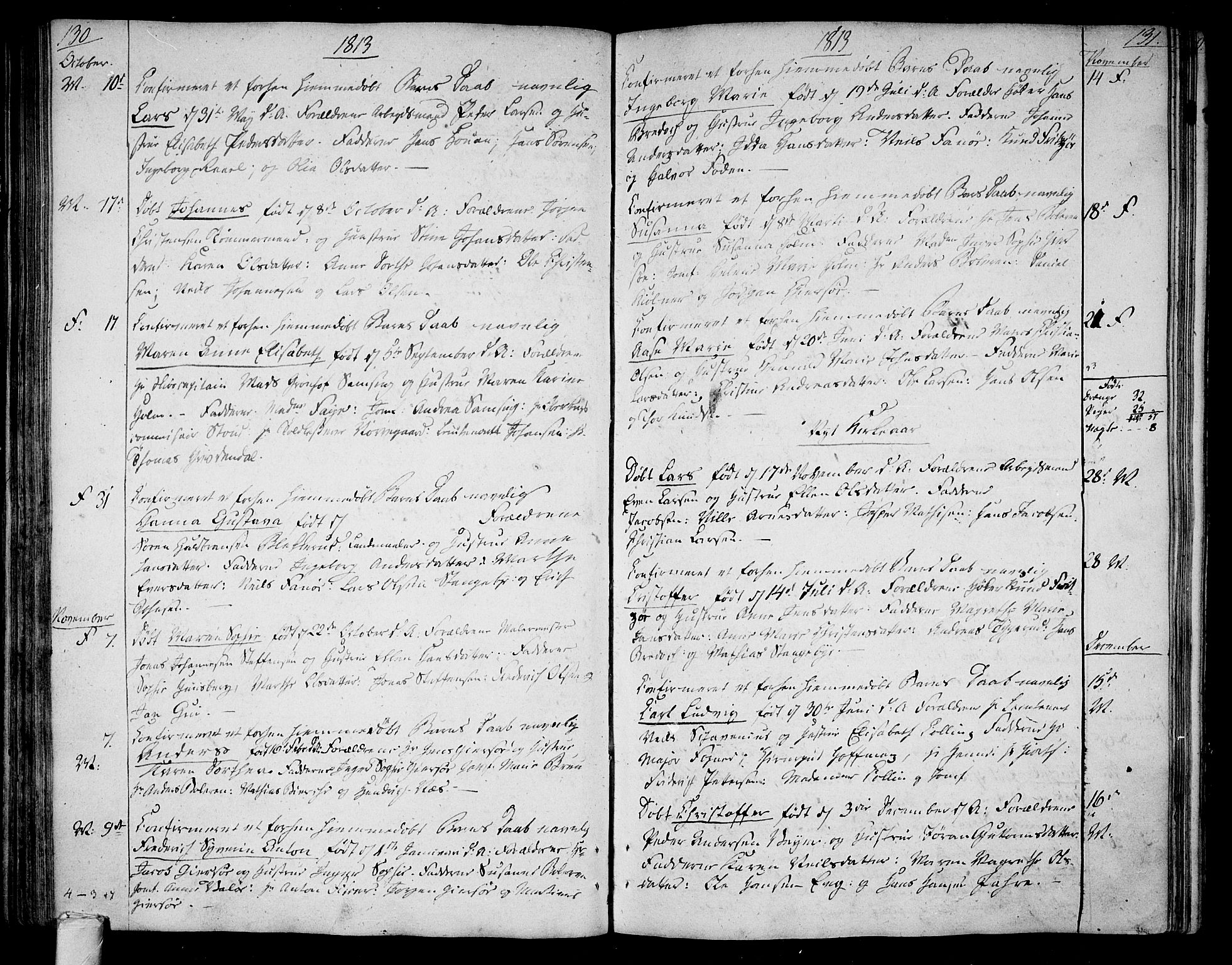 Tønsberg kirkebøker, SAKO/A-330/F/Fa/L0003: Parish register (official) no. I 3, 1797-1814, p. 130-131