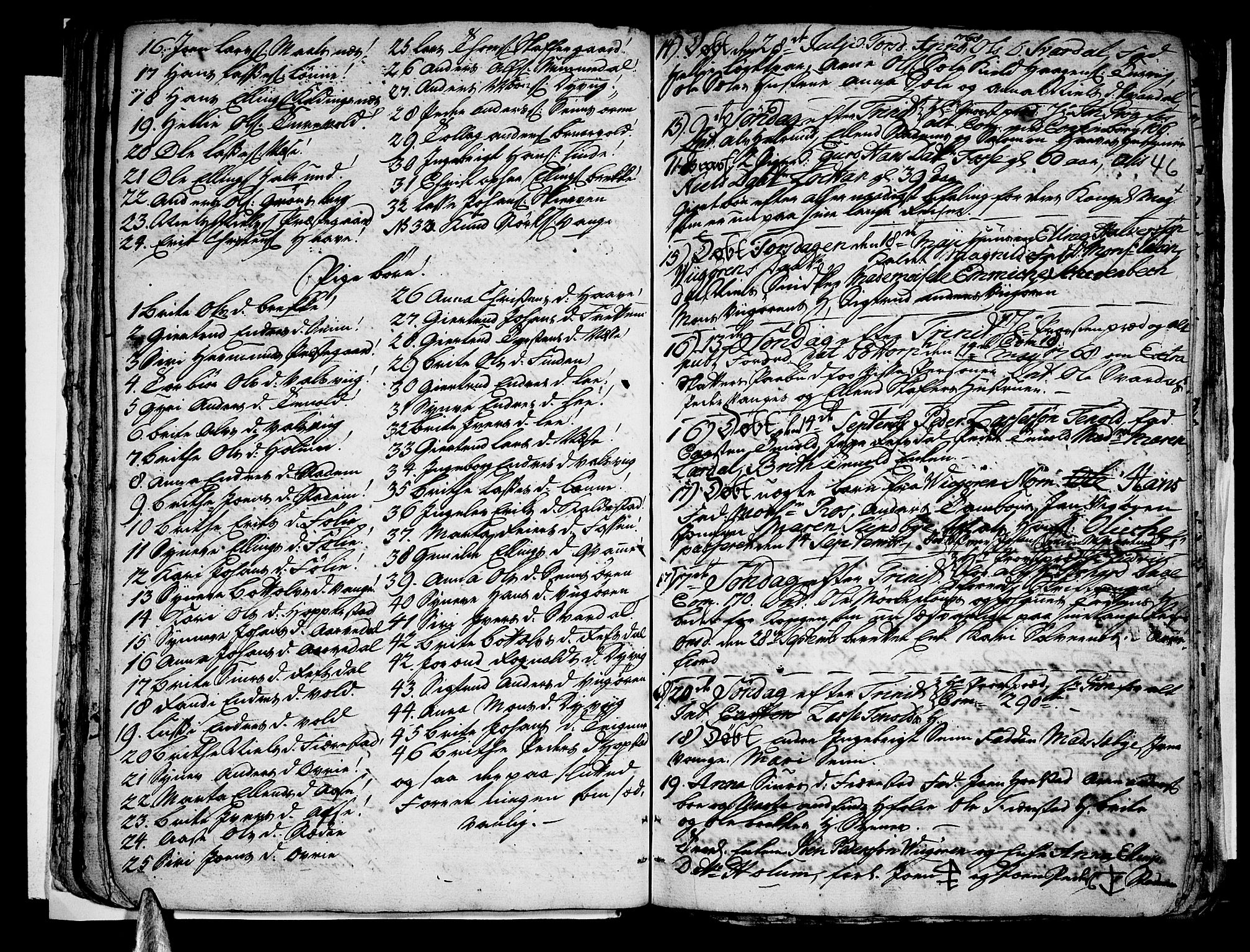 Vik sokneprestembete, AV/SAB-A-81501/H/Haa/Haaa/L0003: Parish register (official) no. A 3 / 1, 1755-1771, p. 46