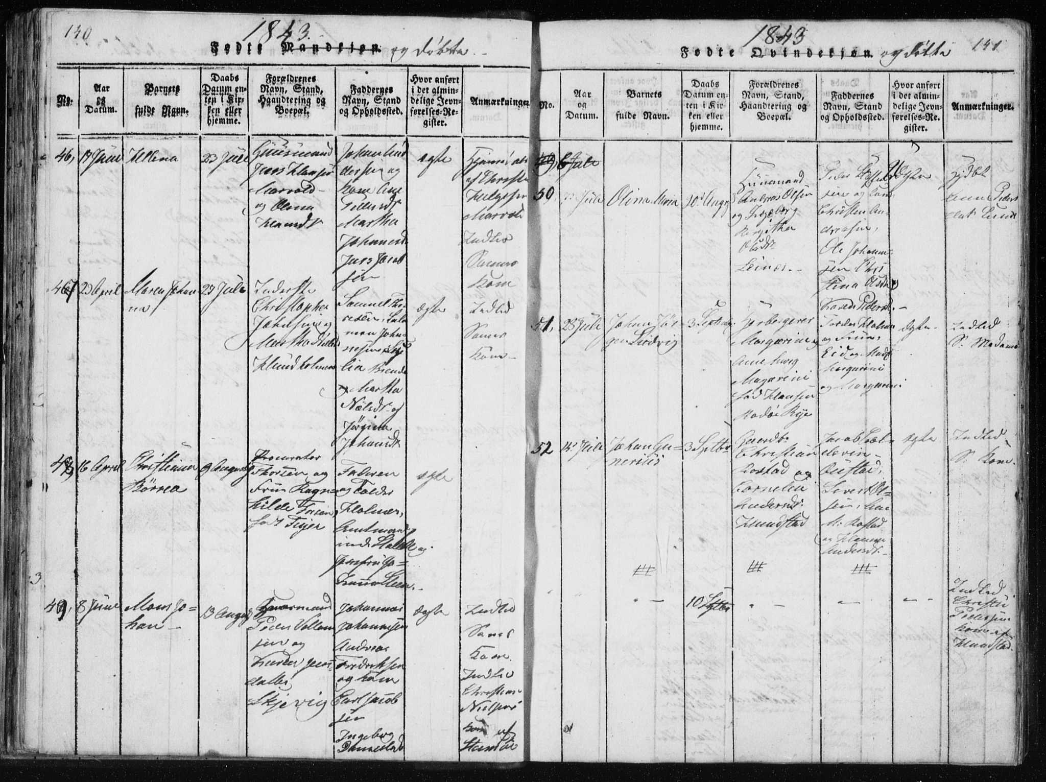 Ministerialprotokoller, klokkerbøker og fødselsregistre - Nordland, AV/SAT-A-1459/801/L0027: Parish register (copy) no. 801C02, 1835-1845, p. 140-141