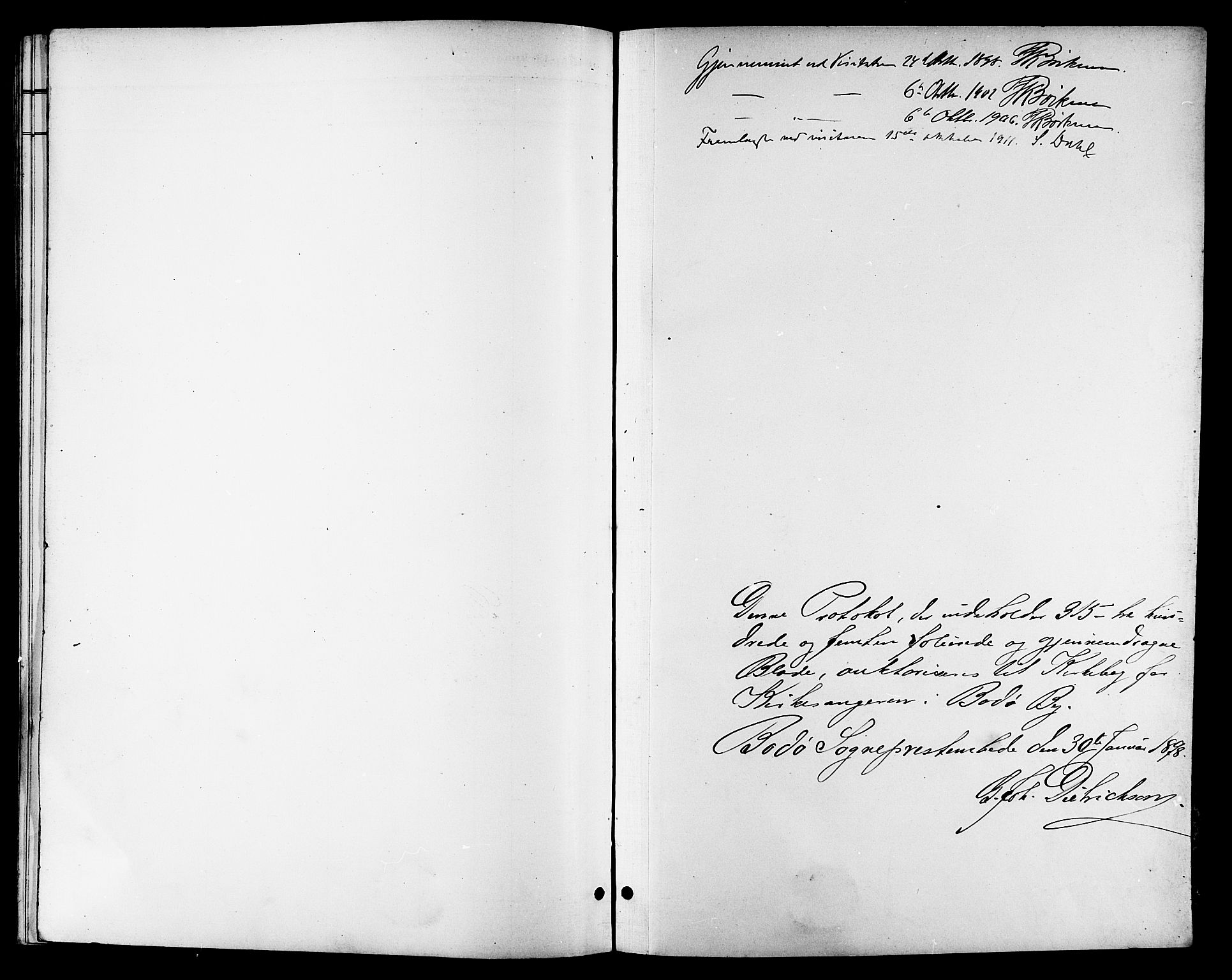 Ministerialprotokoller, klokkerbøker og fødselsregistre - Nordland, SAT/A-1459/801/L0033: Parish register (copy) no. 801C08, 1898-1910