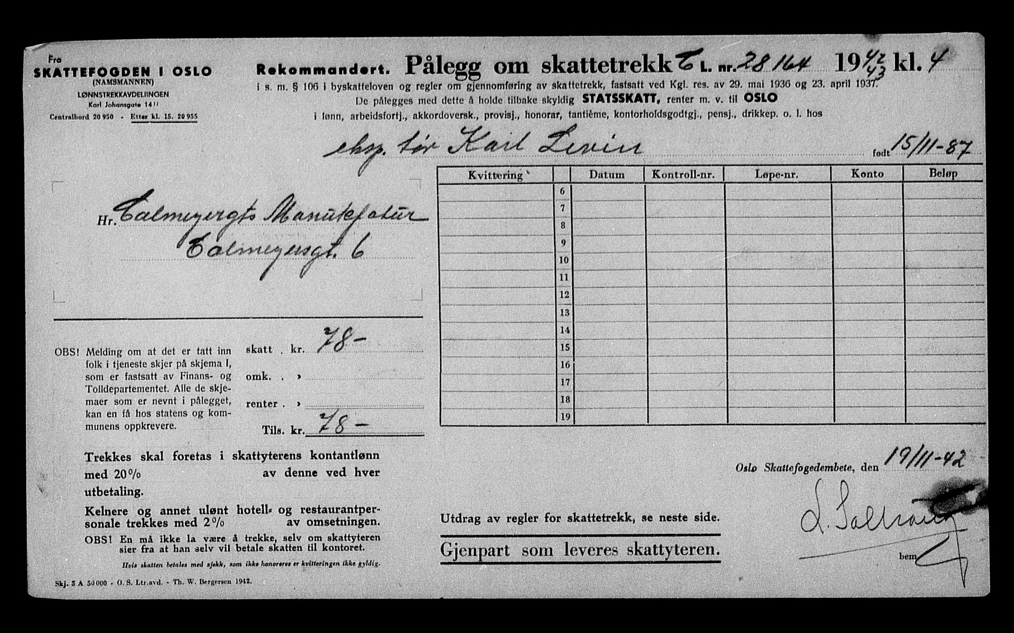 Justisdepartementet, Tilbakeføringskontoret for inndratte formuer, RA/S-1564/H/Hc/Hcc/L0980: --, 1945-1947, p. 602