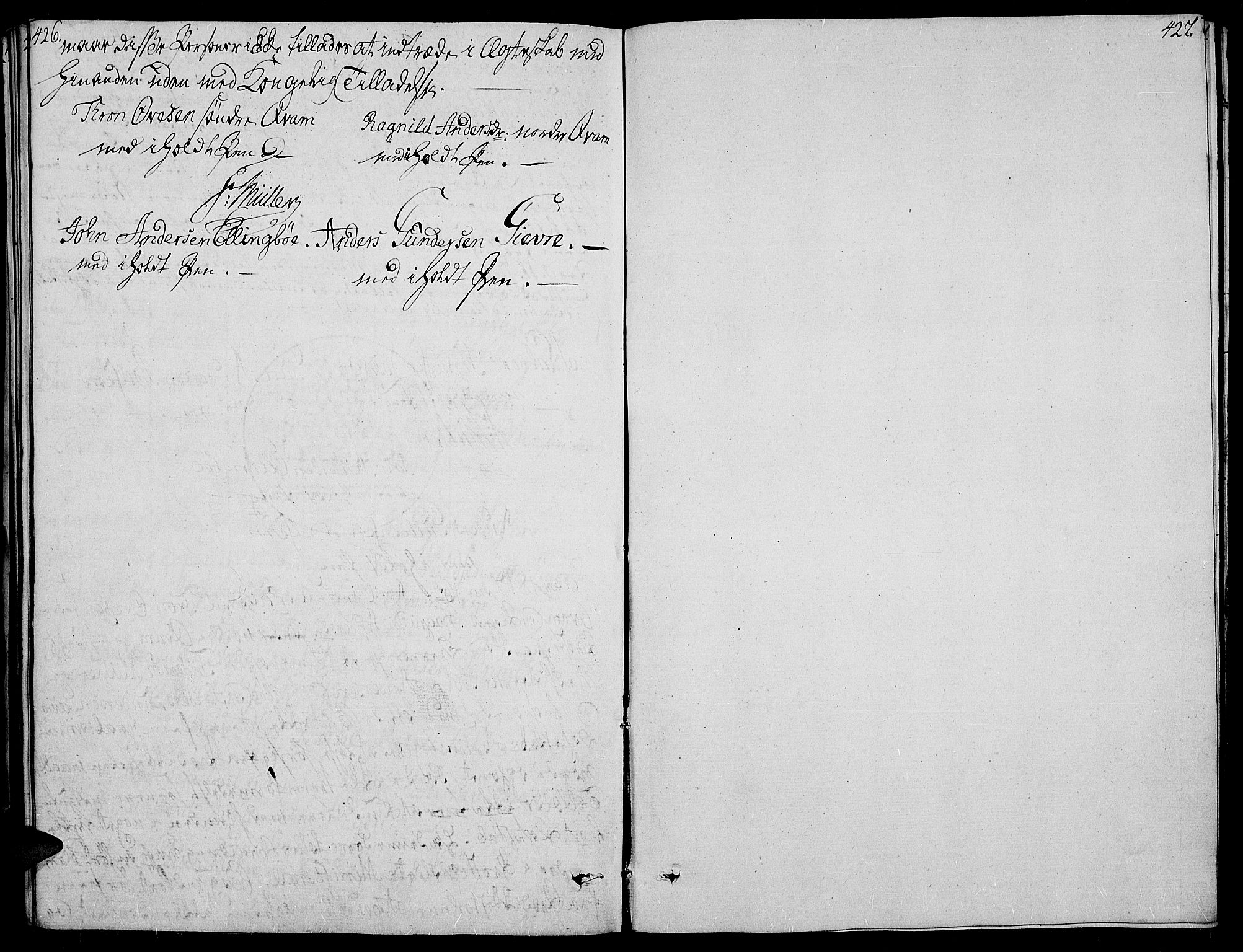 Vang prestekontor, Valdres, AV/SAH-PREST-140/H/Ha/L0003: Parish register (official) no. 3, 1809-1831, p. 426-427