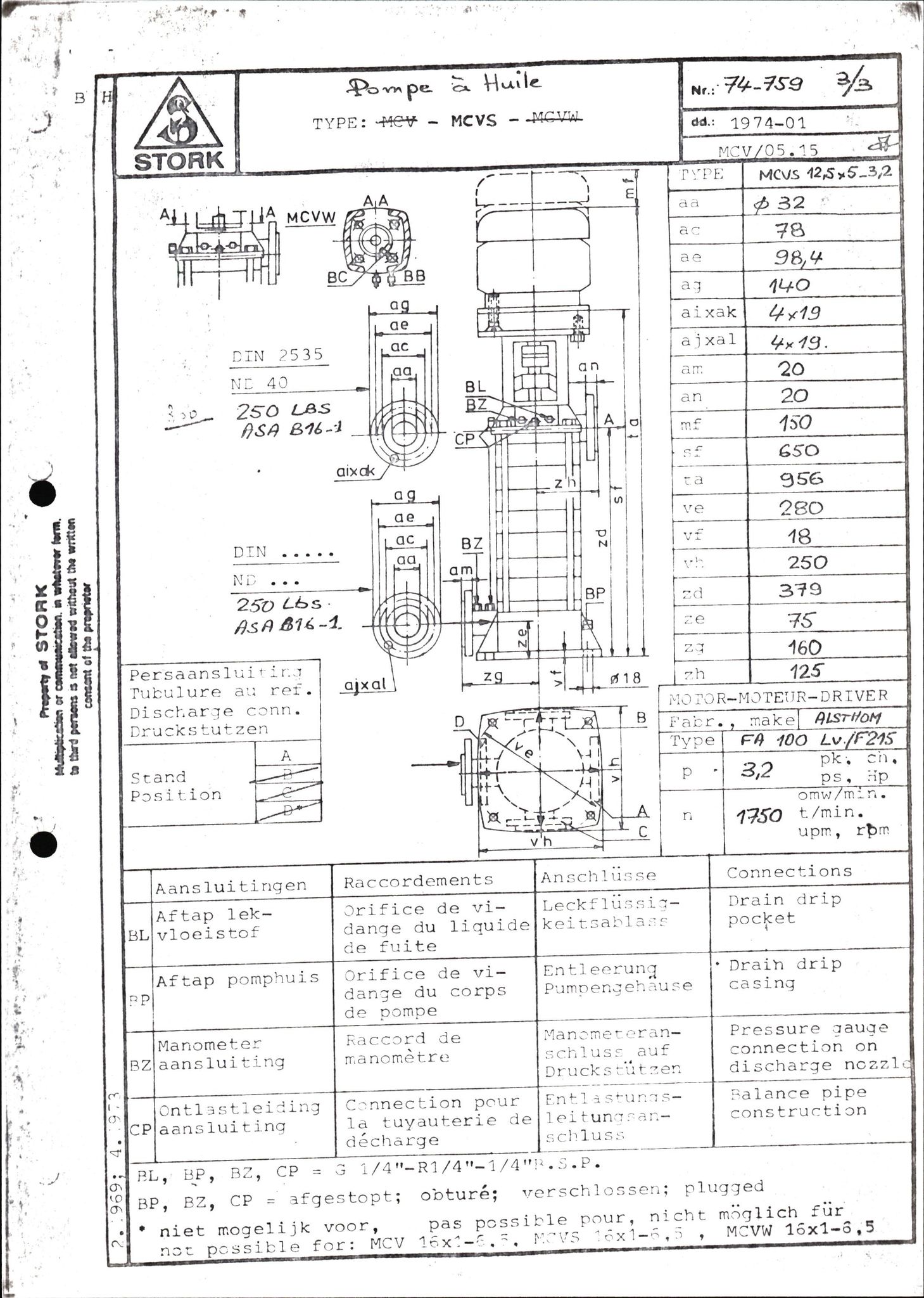 Pa 1503 - Stavanger Drilling AS, AV/SAST-A-101906/2/E/Eb/Ebb/L0001: Alexander L. Kielland plattform - Operation manual, 1976, p. 328