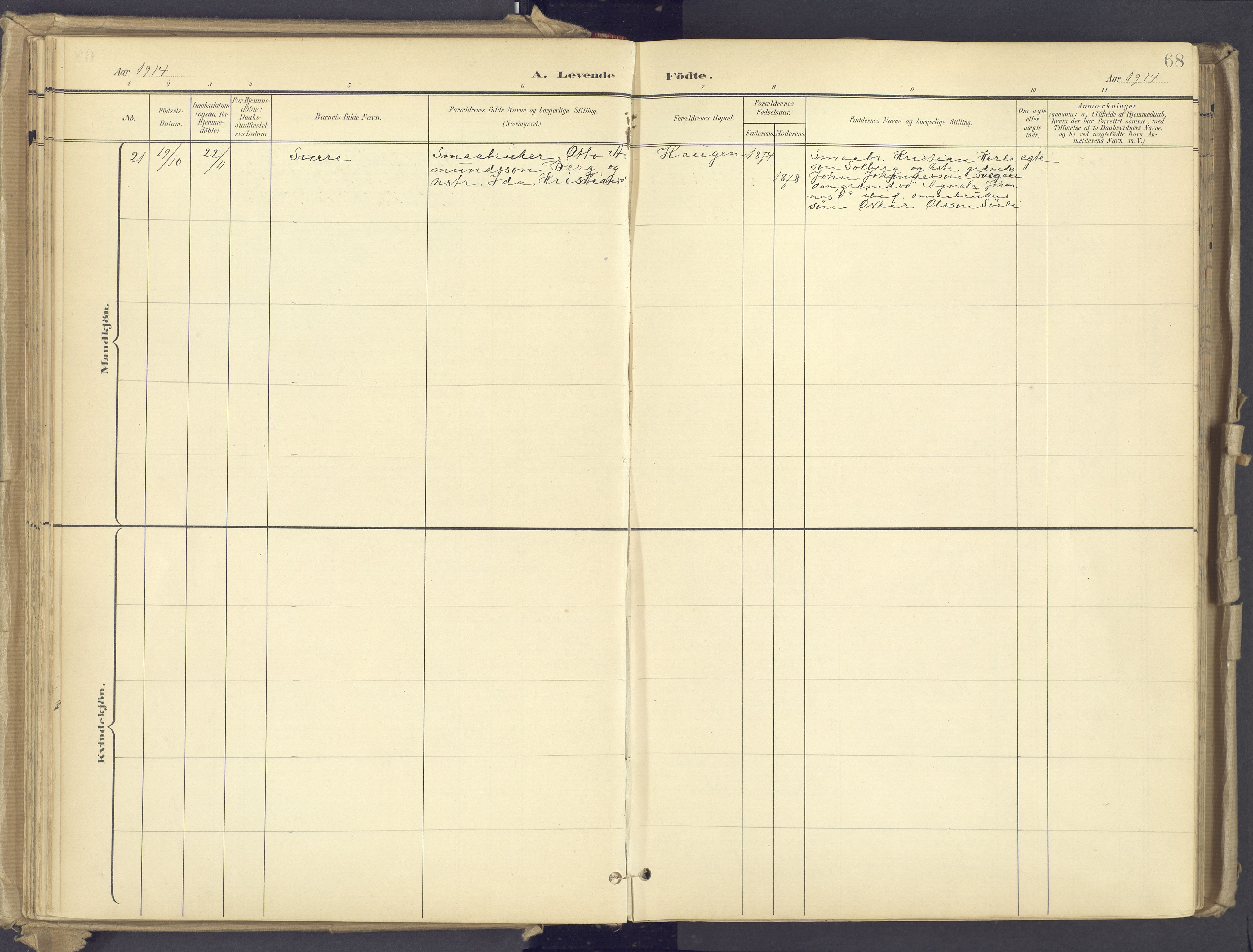 Øyer prestekontor, SAH/PREST-084/H/Ha/Haa/L0012: Parish register (official) no. 12, 1897-1920, p. 68