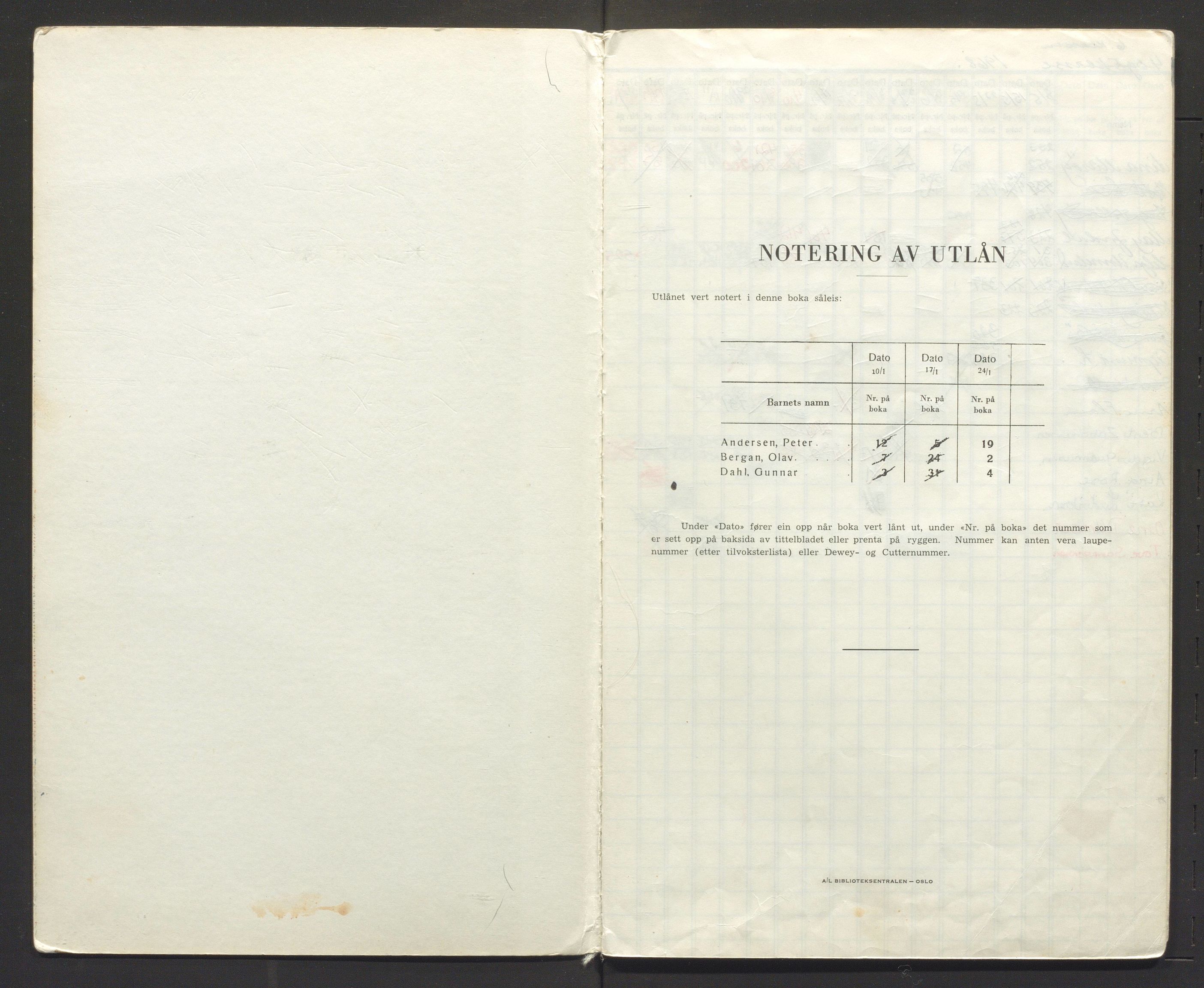 Radøy kommune. Skuleboksamlingane, IKAH/1260b-217/G/Ga/L0002: Utlånsbok for Haugland skuleboksamling, 1968-1985