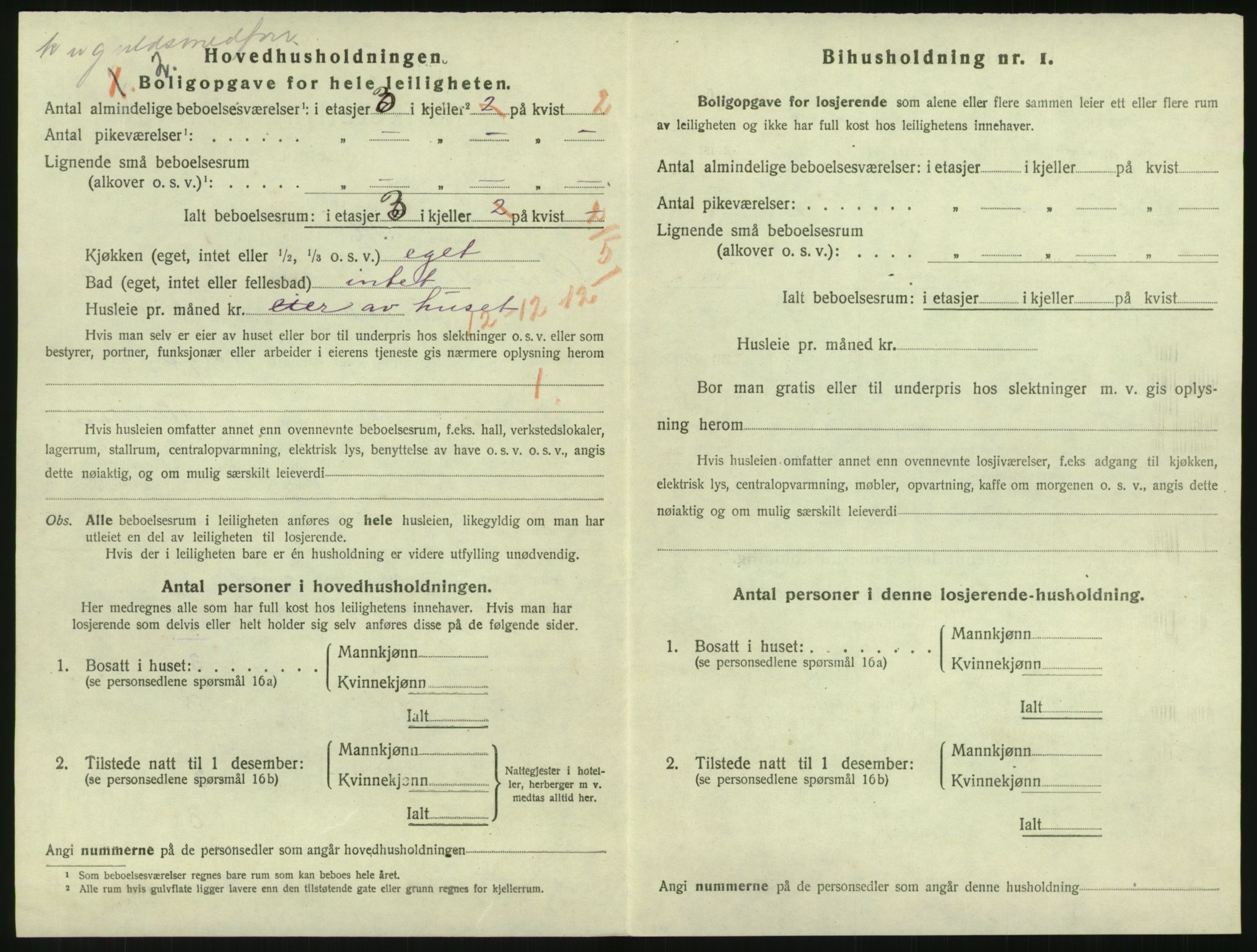 SAK, 1920 census for Grimstad, 1920, p. 1336