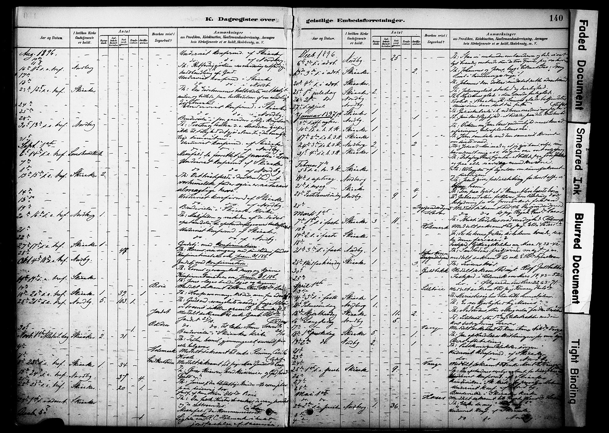 Skjåk prestekontor, AV/SAH-PREST-072/H/Ha/Haa/L0002: Parish register (official) no. 2, 1878-1907, p. 140