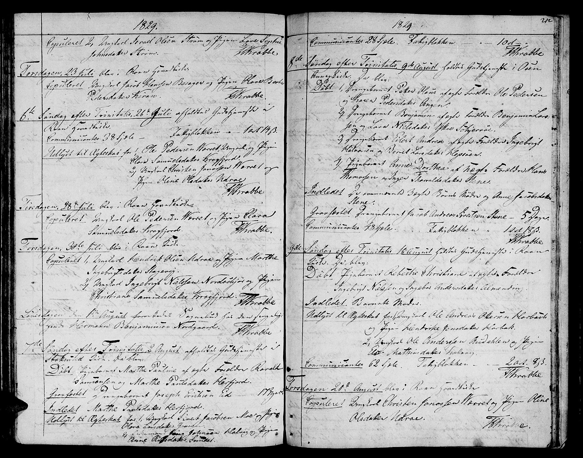 Ministerialprotokoller, klokkerbøker og fødselsregistre - Sør-Trøndelag, SAT/A-1456/657/L0701: Parish register (official) no. 657A02, 1802-1831, p. 212