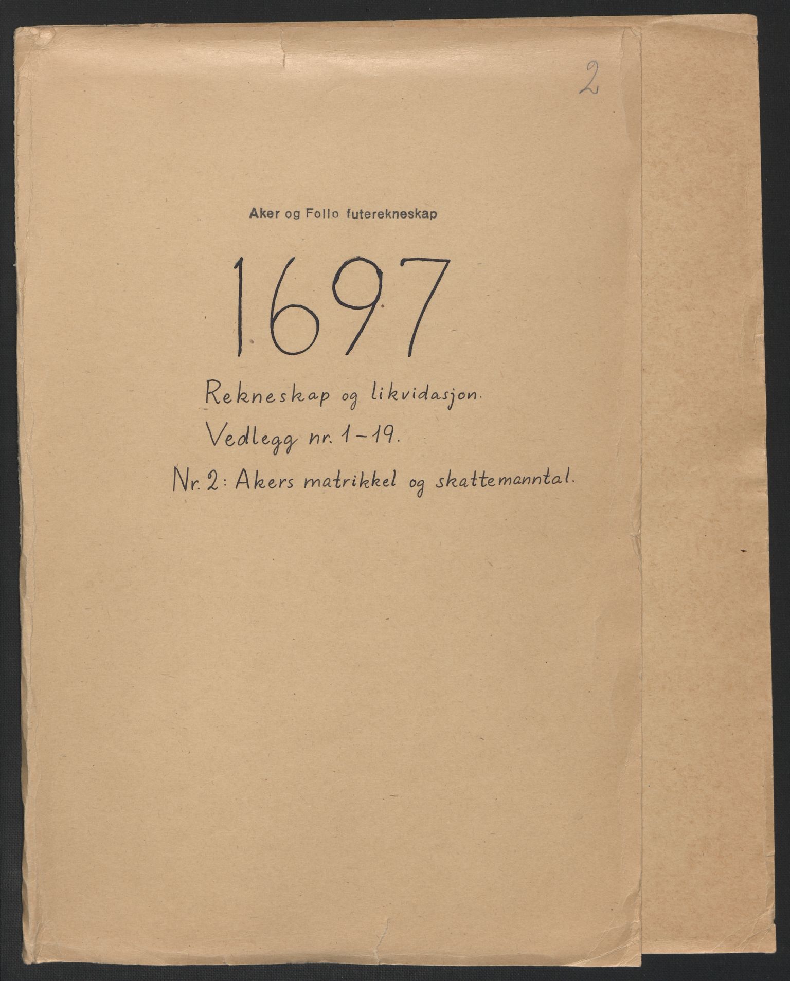 Rentekammeret inntil 1814, Reviderte regnskaper, Fogderegnskap, RA/EA-4092/R10/L0440: Fogderegnskap Aker og Follo, 1696-1697, p. 240