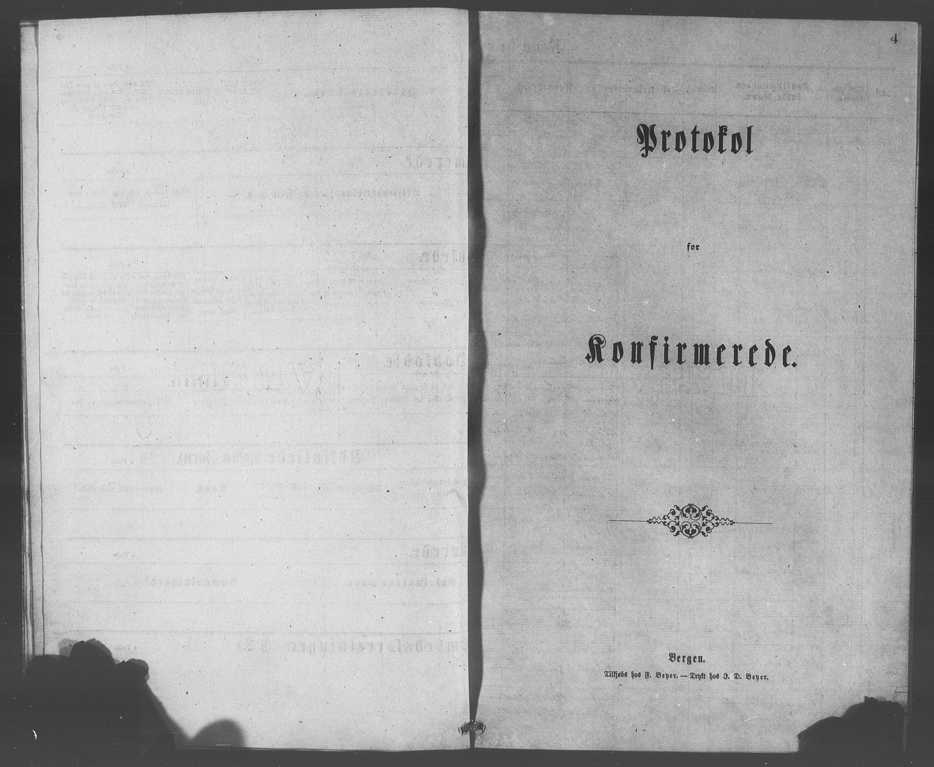 Domkirken sokneprestembete, SAB/A-74801/H/Haa/L0065: Curate's parish register no. A 3, 1874-1880, p. 4