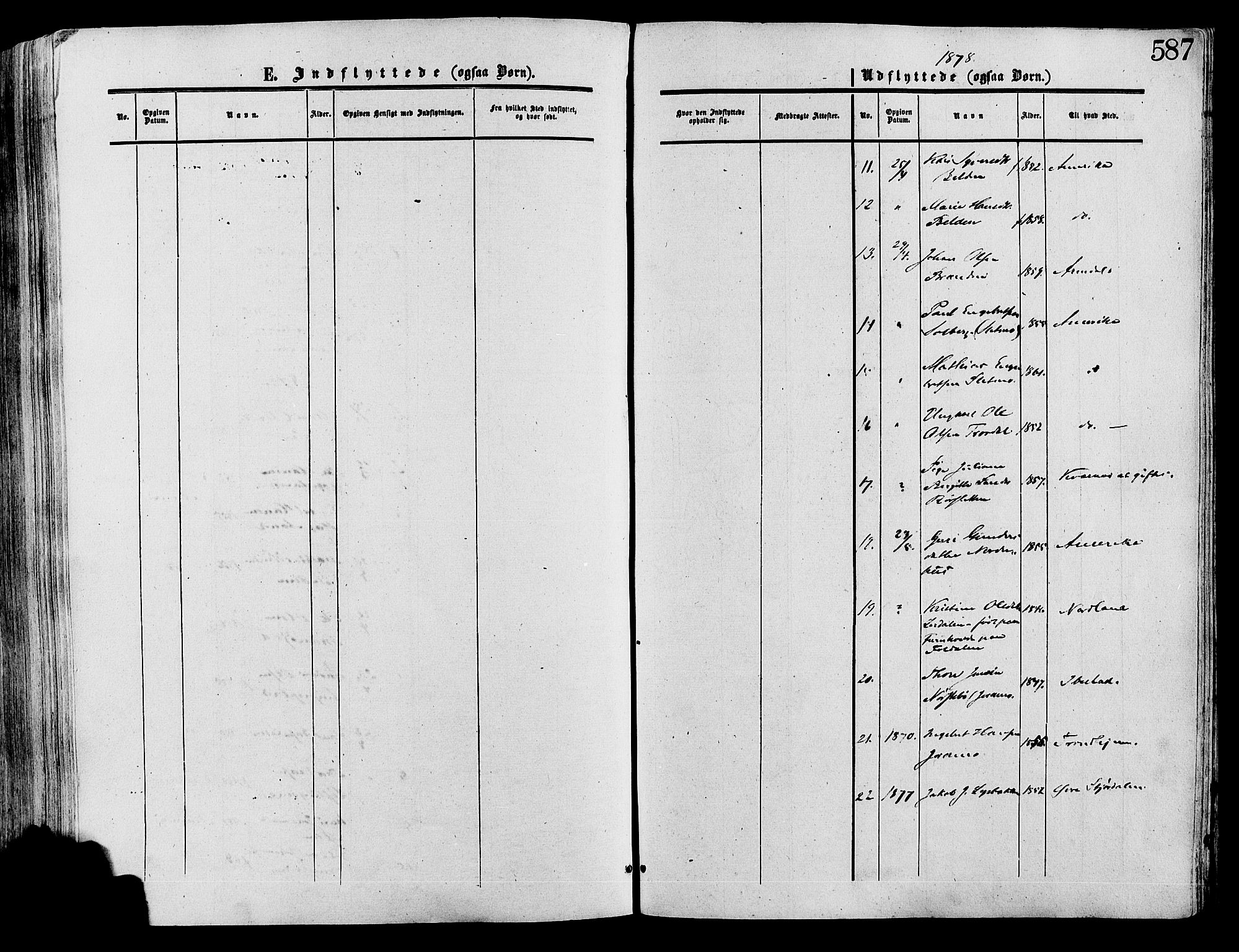 Lesja prestekontor, AV/SAH-PREST-068/H/Ha/Haa/L0008: Parish register (official) no. 8, 1854-1880, p. 587