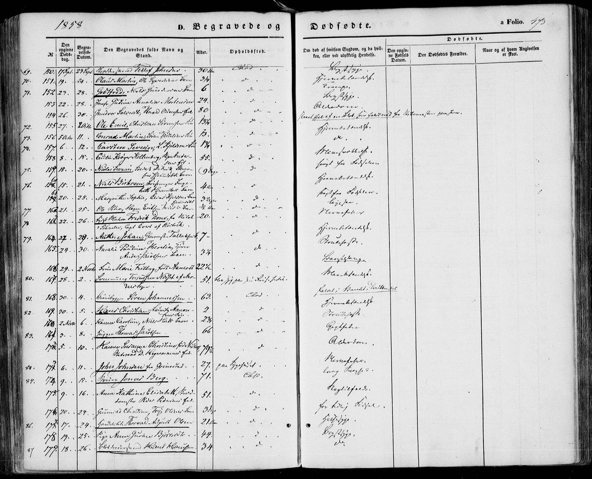 Kristiansand domprosti, SAK/1112-0006/F/Fa/L0014: Parish register (official) no. A 14, 1852-1867, p. 473