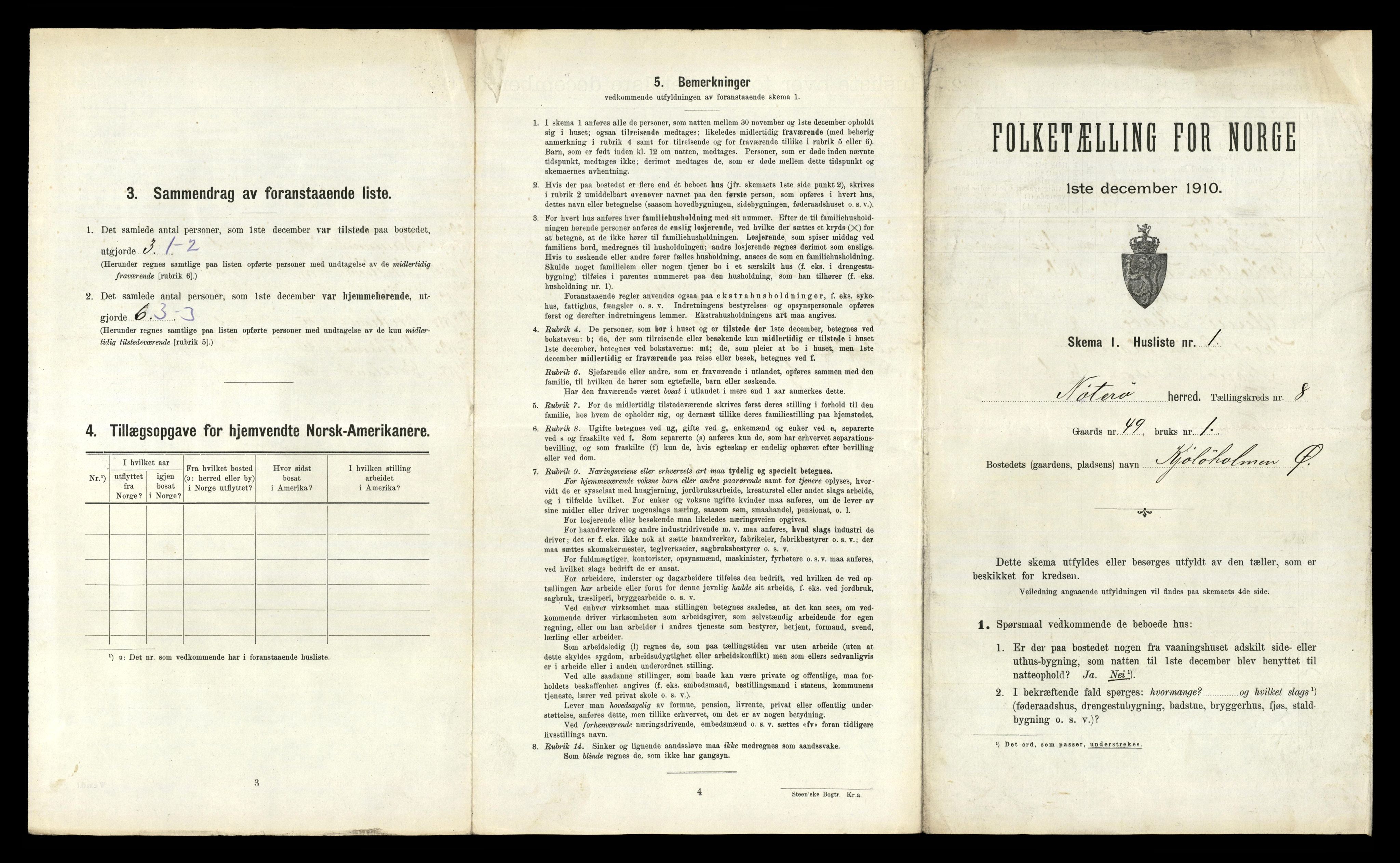 RA, 1910 census for Nøtterøy, 1910, p. 2382