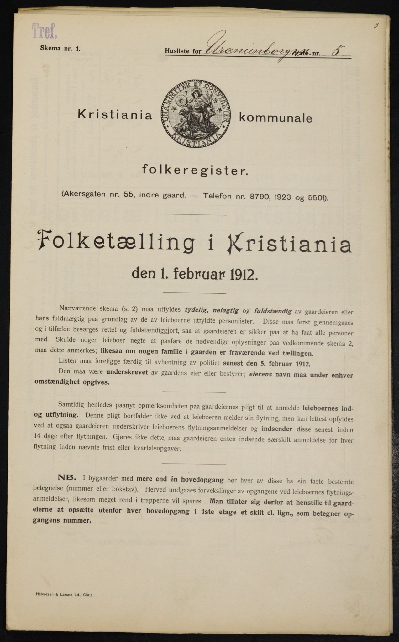 OBA, Municipal Census 1912 for Kristiania, 1912, p. 120380